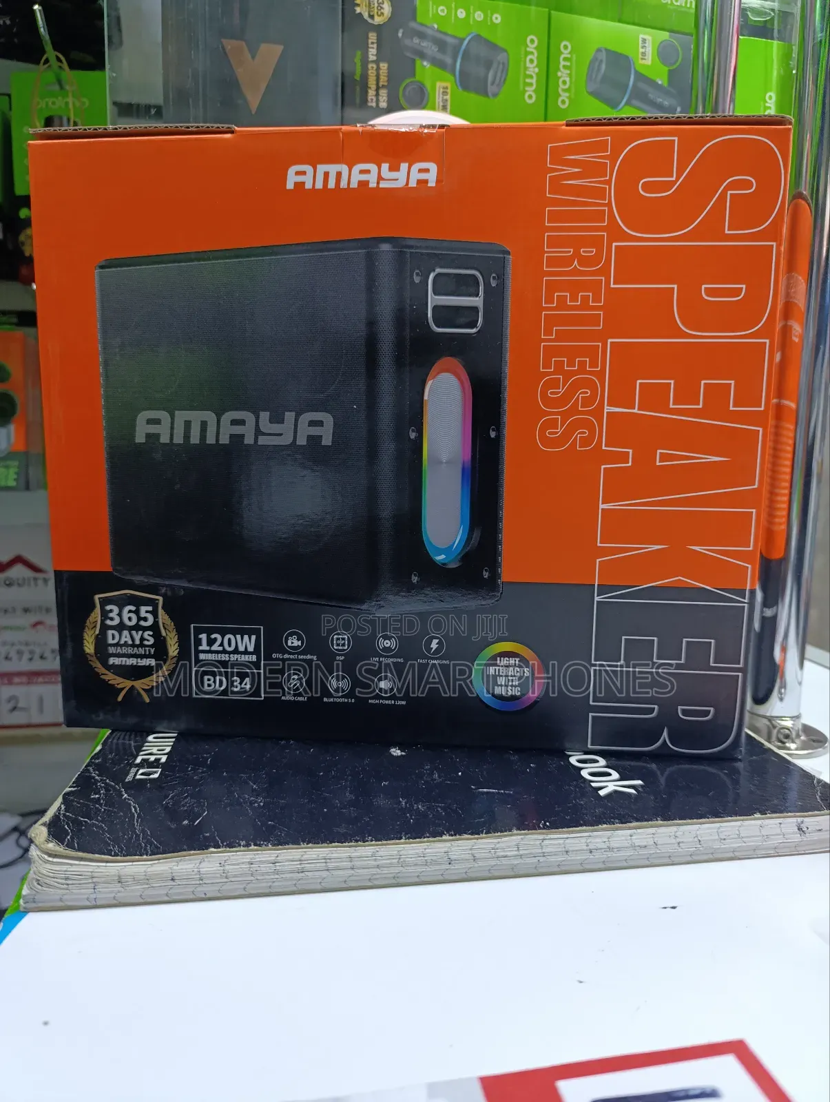 Amaya BD34 Wireless Bluetooth Speaker IPX5 Waterproof