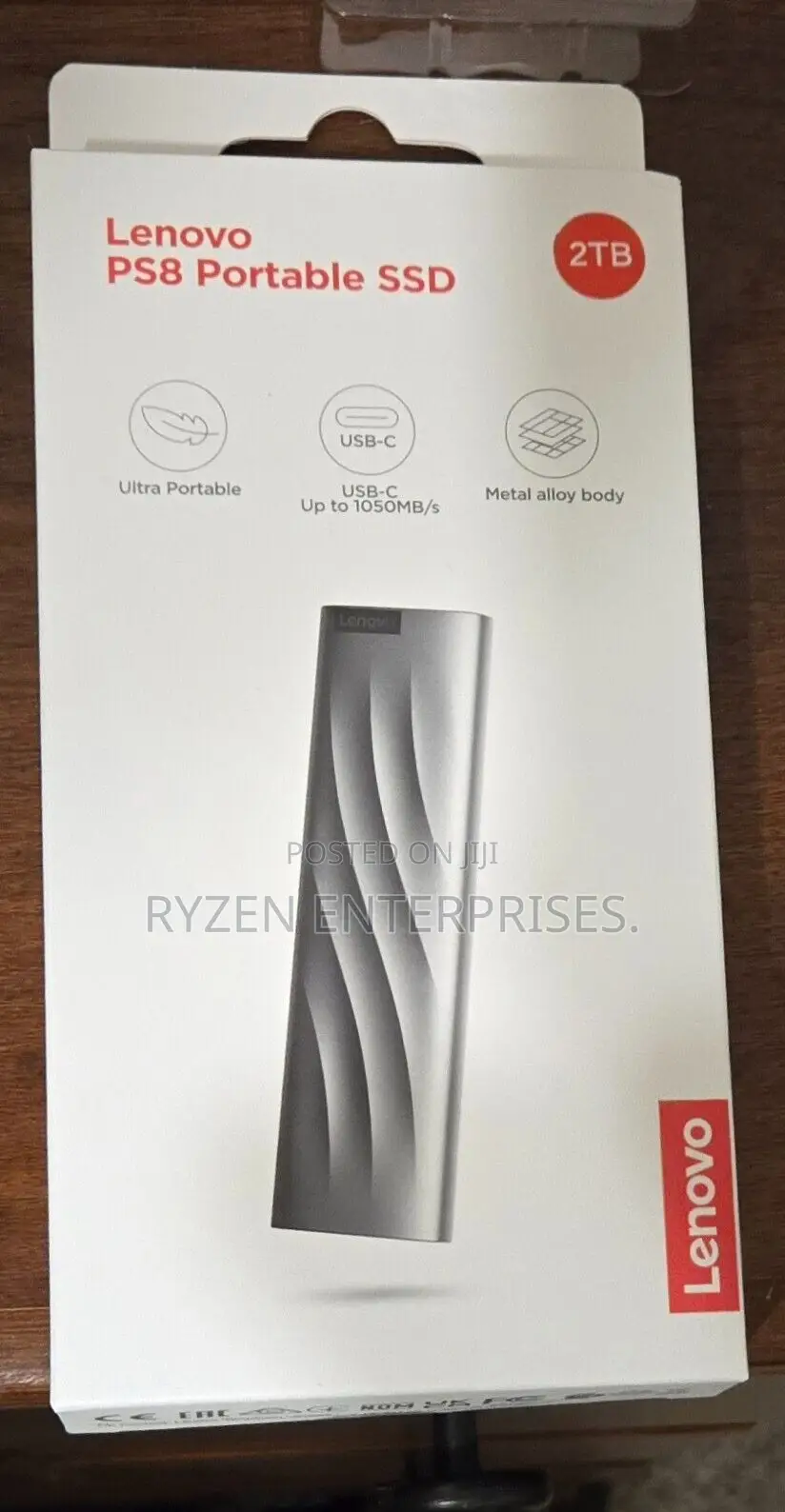 Lenovo Ps8 Portable External Ssd 2tb