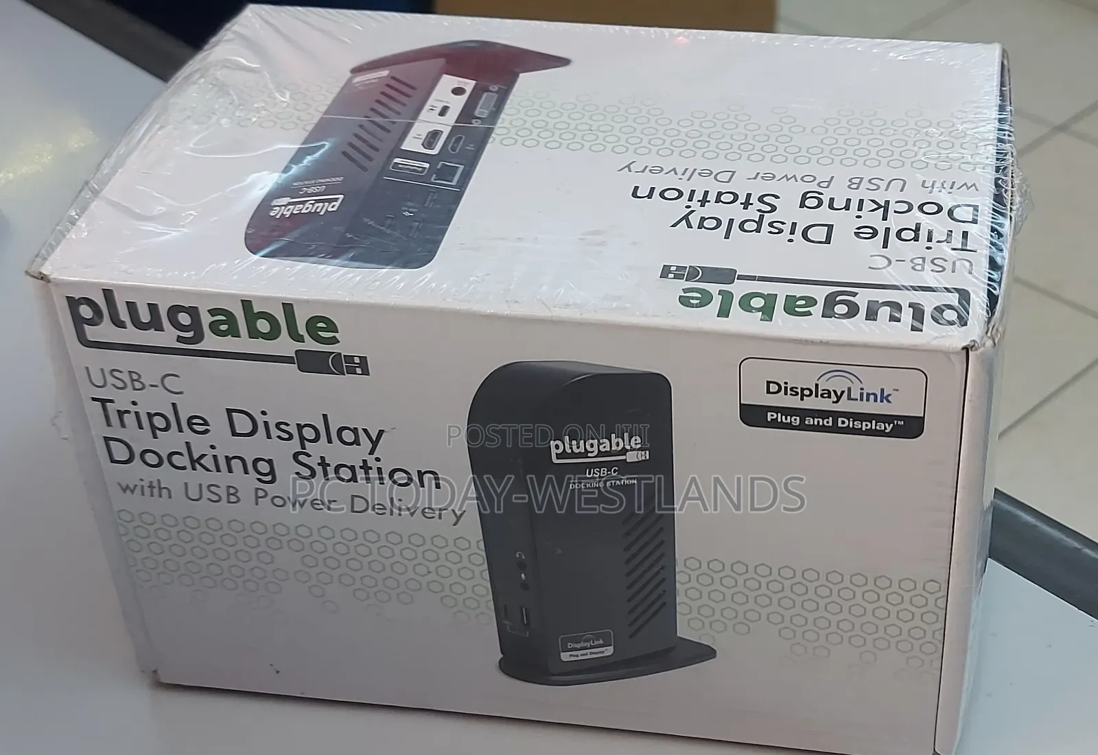 Plugable USB Type-C Triple Display Docking Station Mac/Win
