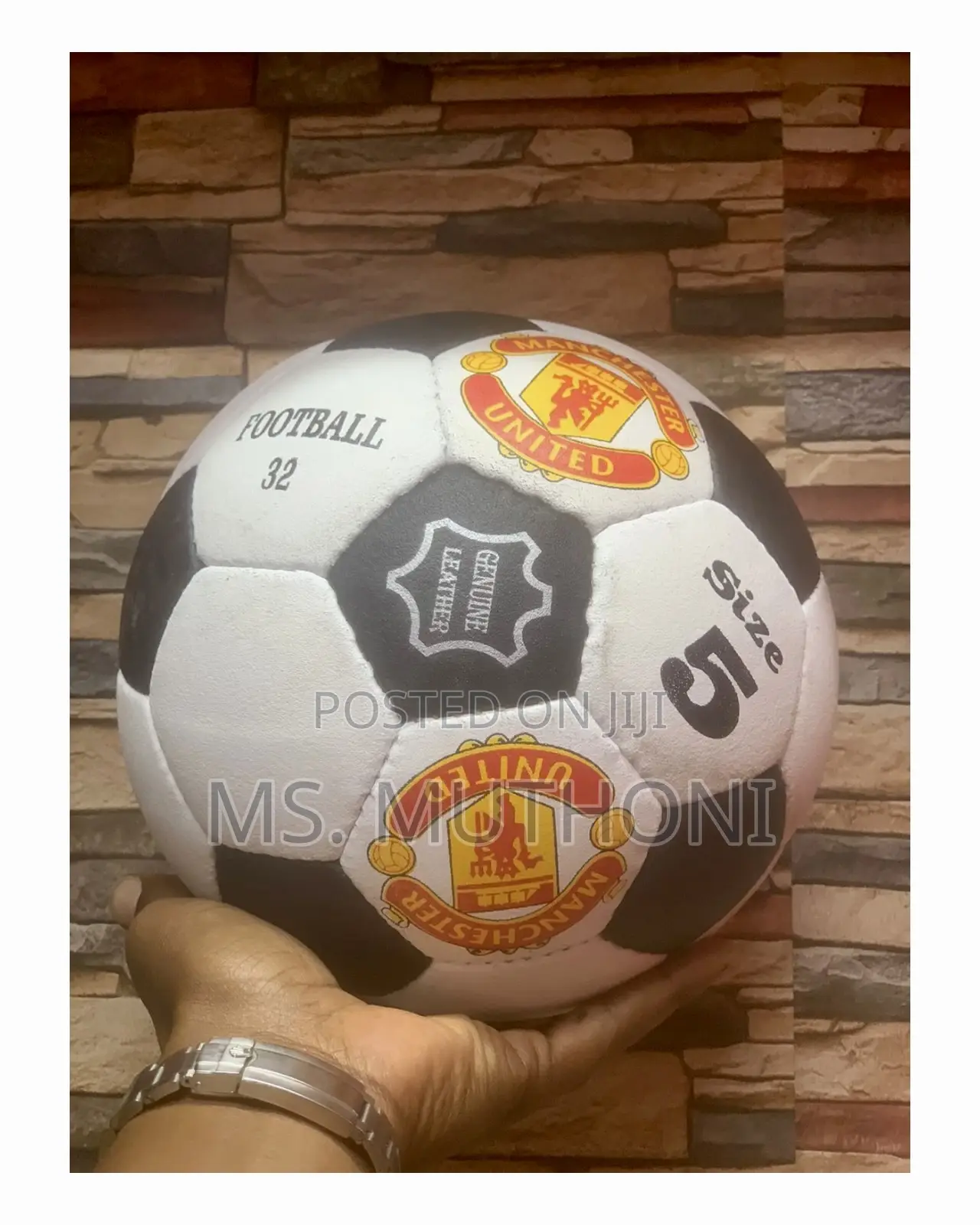 Quality Pure Leather Soccer Balls Size 5 Fifa Standard