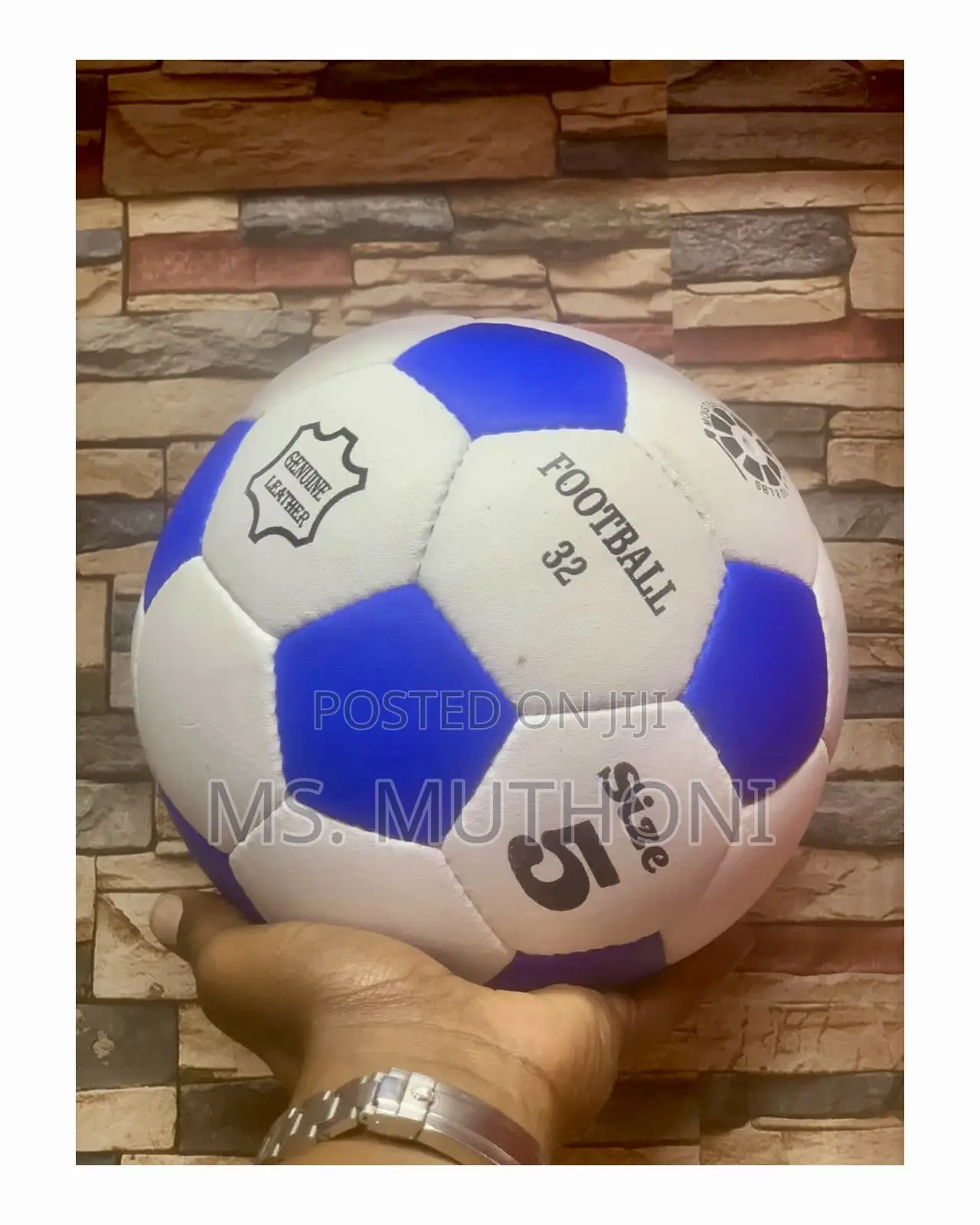 Quality Pure Leather Soccer Balls Size 5 Fifa Standard