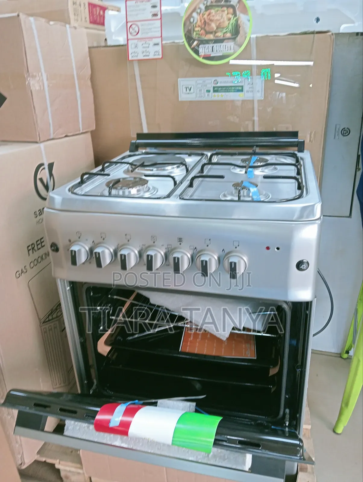 VON Cooker 3 Gas +1 Electric - VAC6F031US Silver