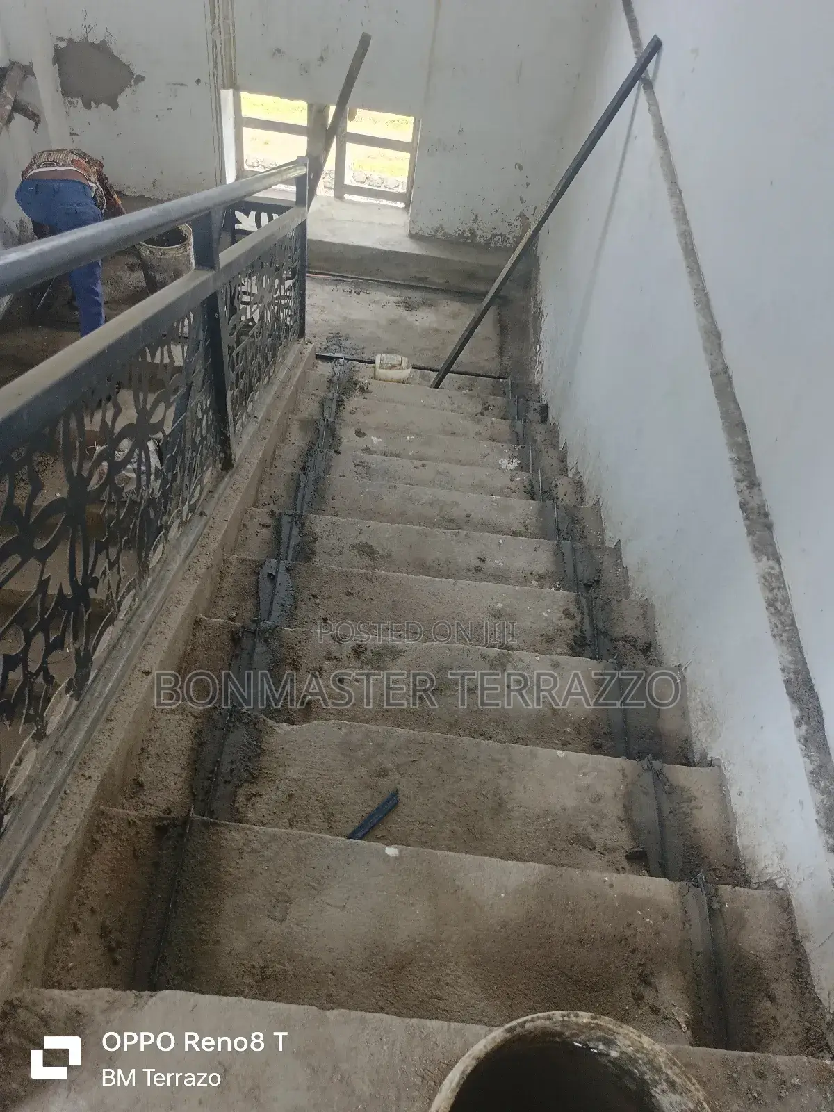 Staircase Setting for Terrazzo at Kenol