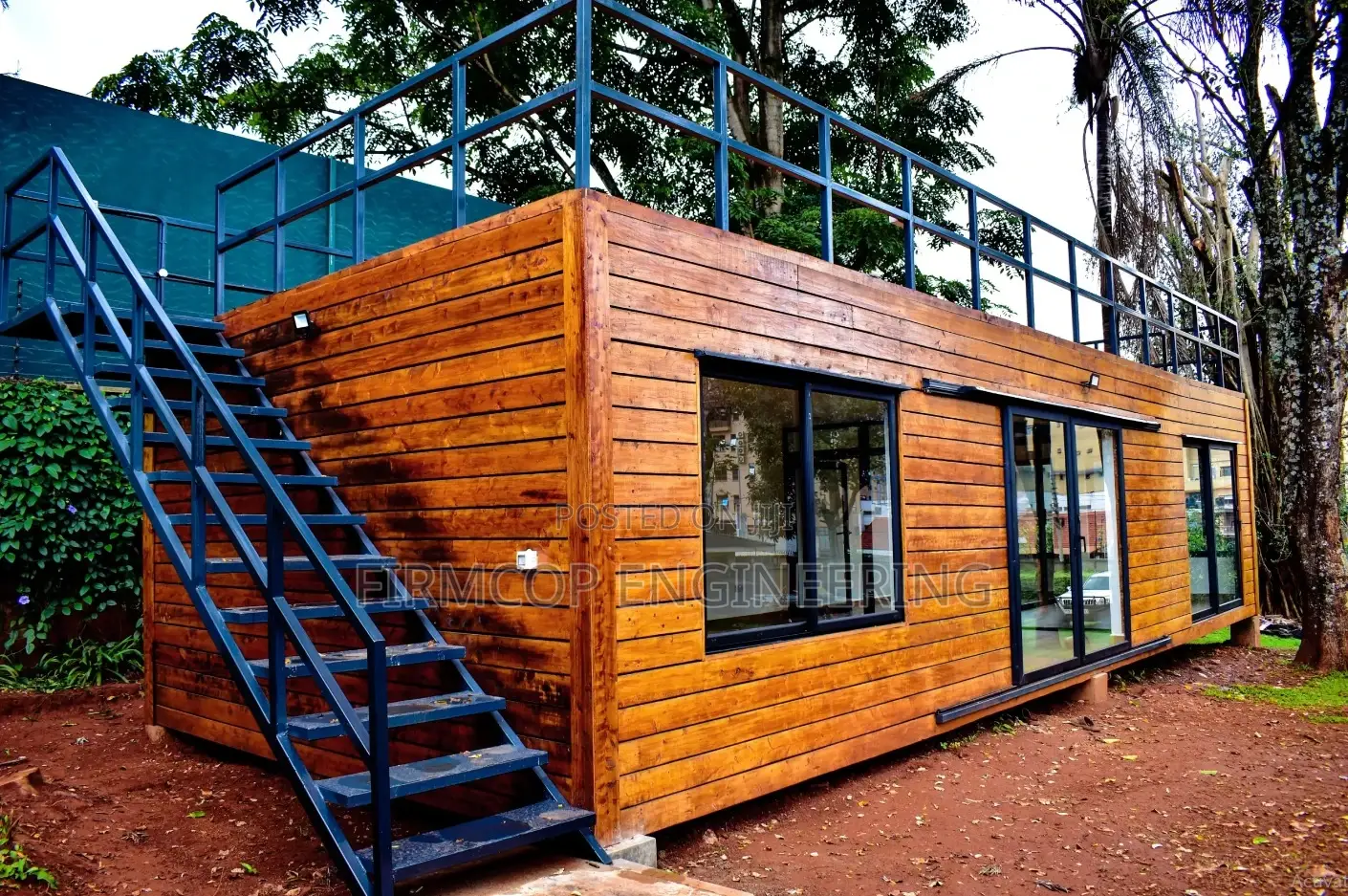 2*40ft Container Office-Wood Cladded
