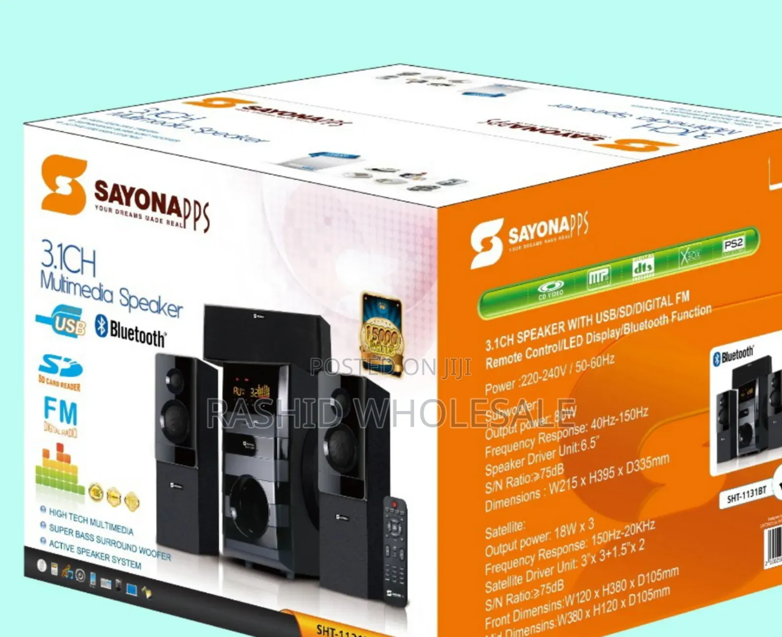 Sayona 3.1 Sound System.
