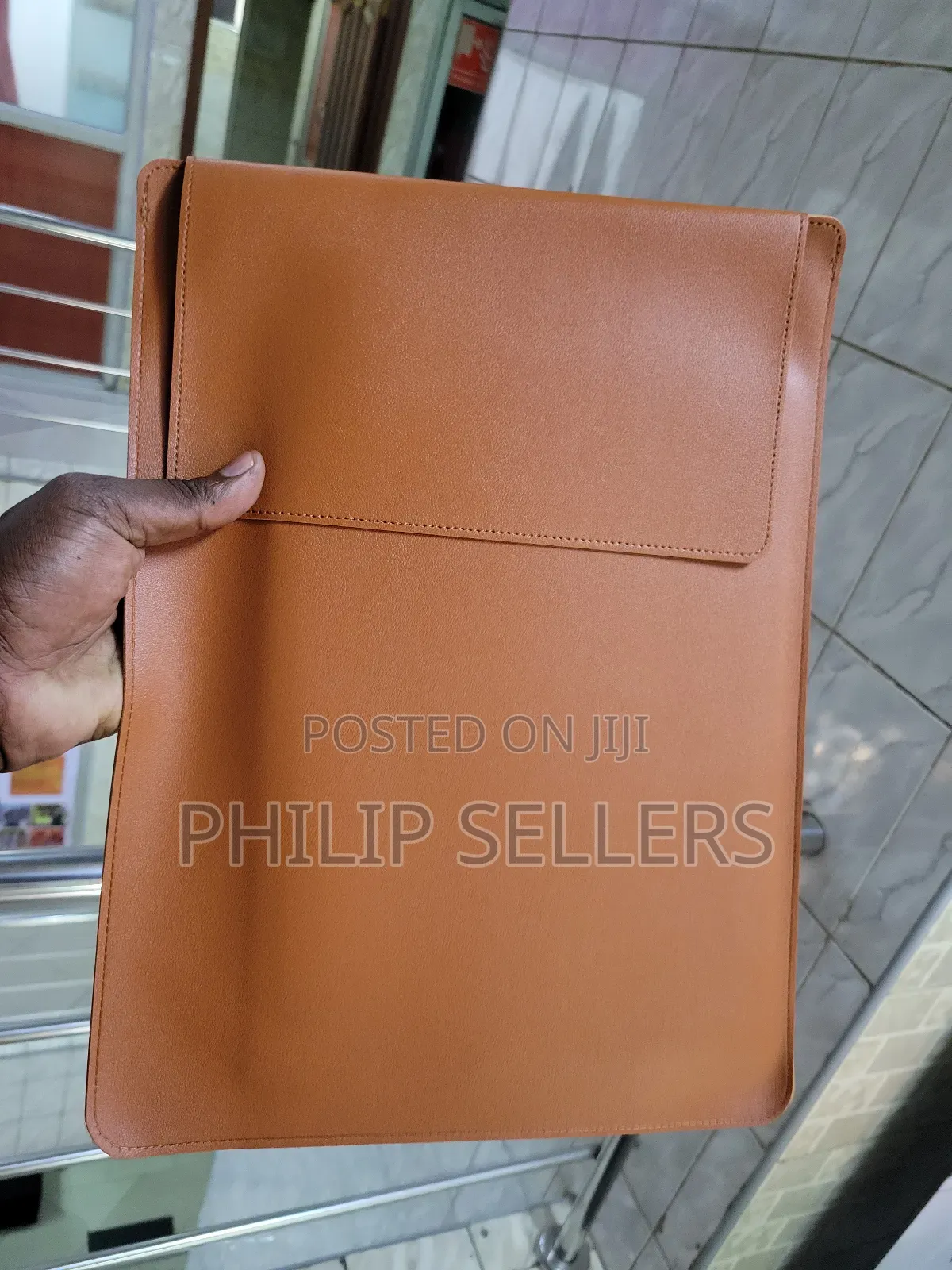 Leather Envelope Laptop Sleeve Bag