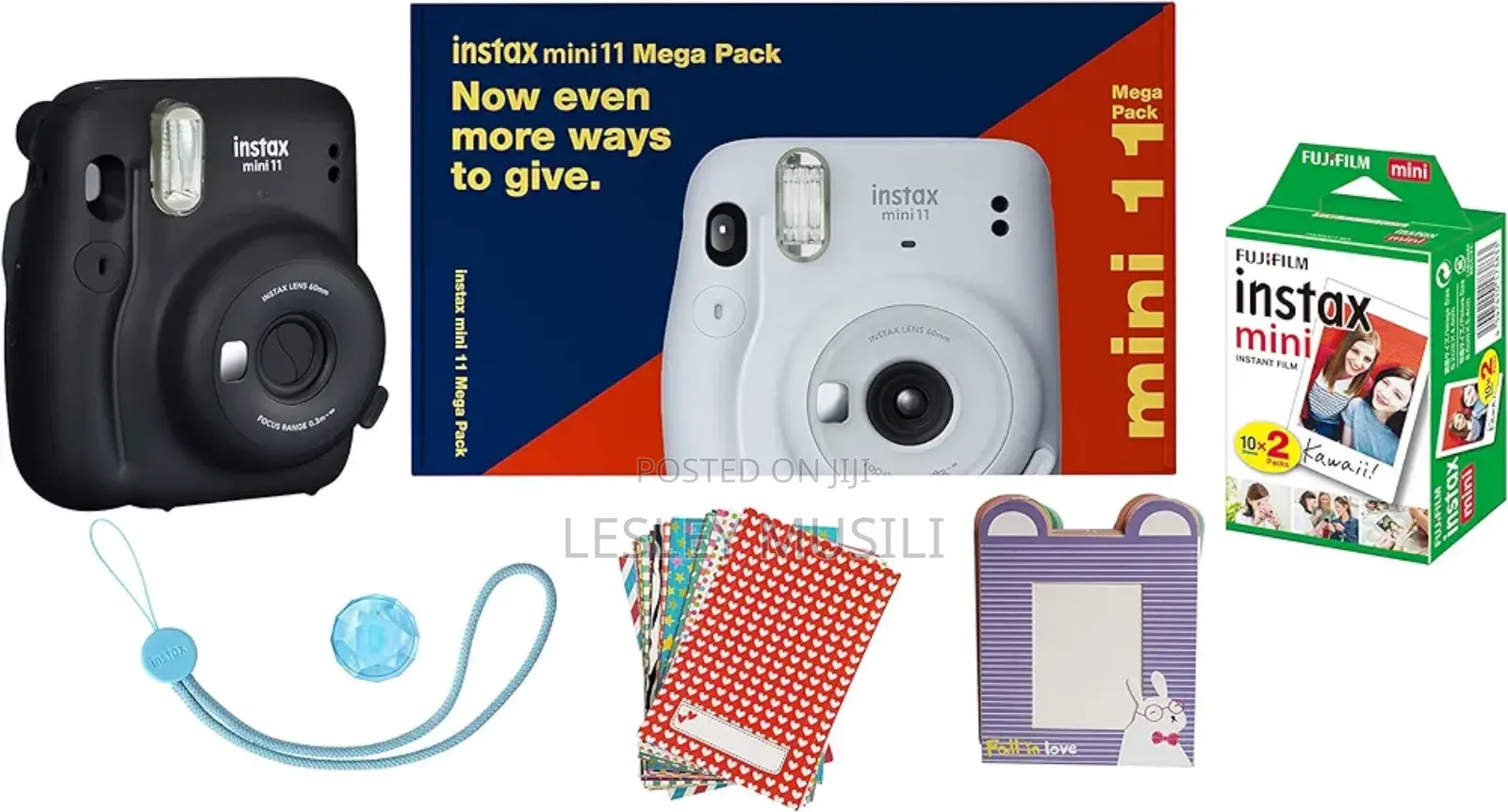 Fujifilm Instax Mini 11 Mega Pack (Charcoal Grey)