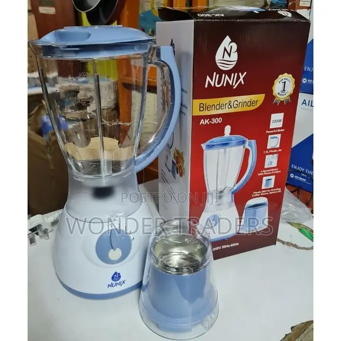 Nunix AK-300 /AK 200- 2 in 1 Blender With Grinding Machine