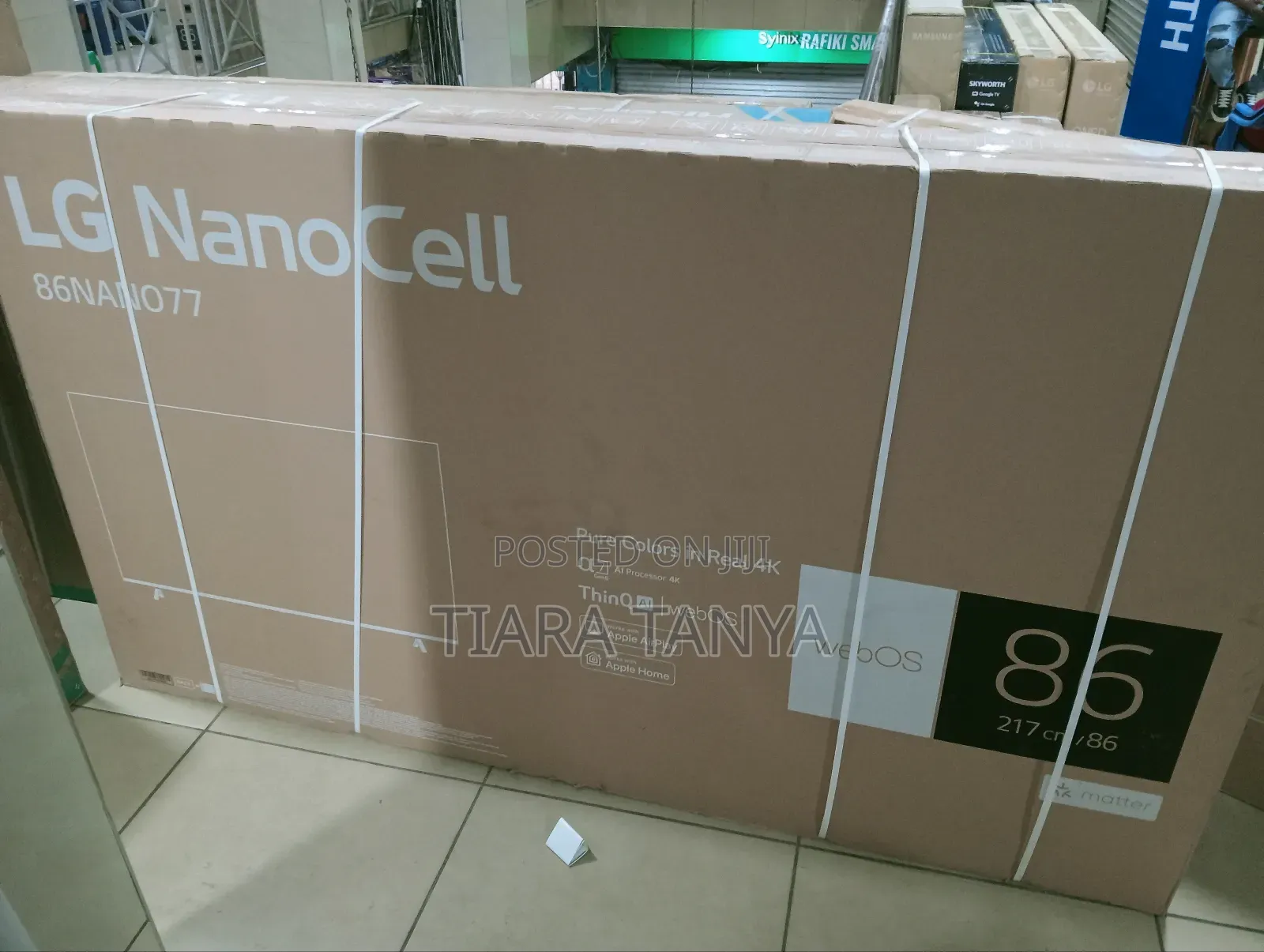 86" LG NANO77 Ai Thin Q Tv