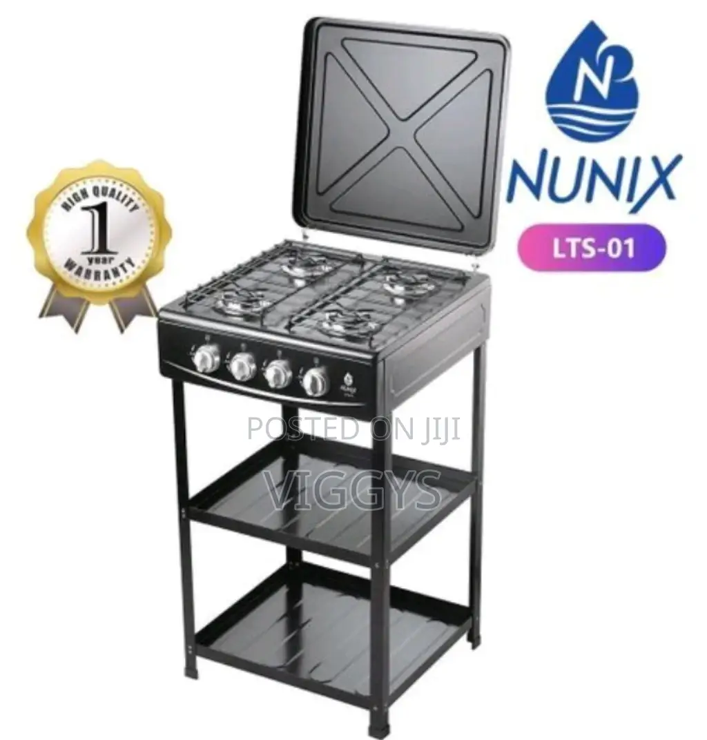 New Nunix Cooker 3+1 Standing Cooker Plus Shelves NUX