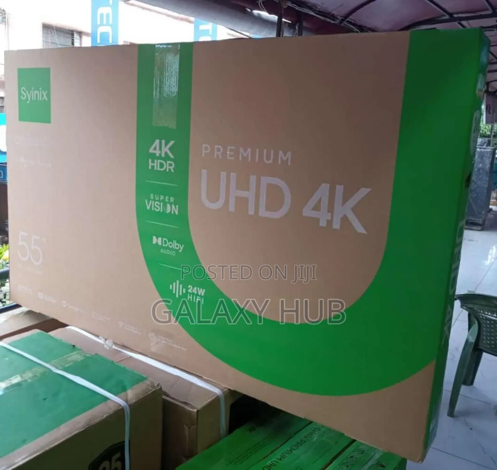 Syinix 55inch Smart Android Flameless Tv