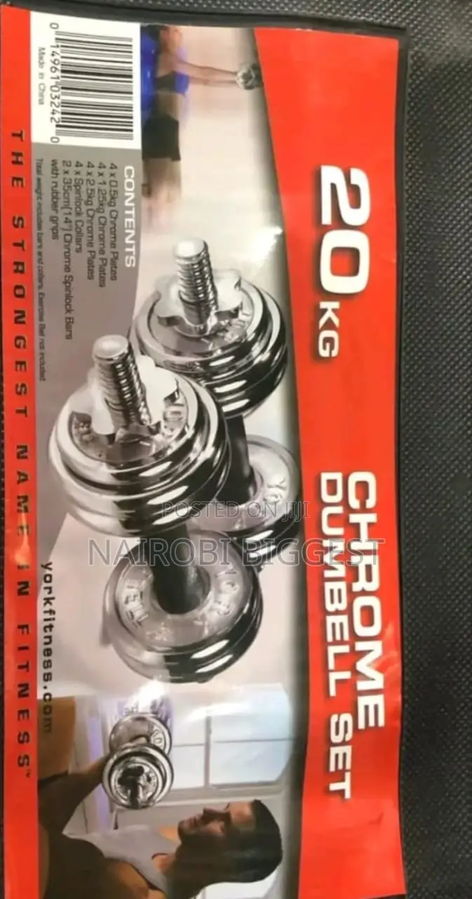 Dumbell 20kgs Chrome