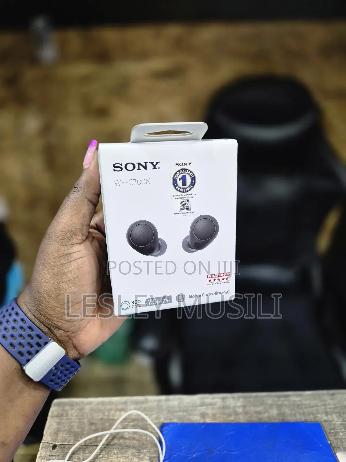 C700N WF Sony Wireless Earbuds Black