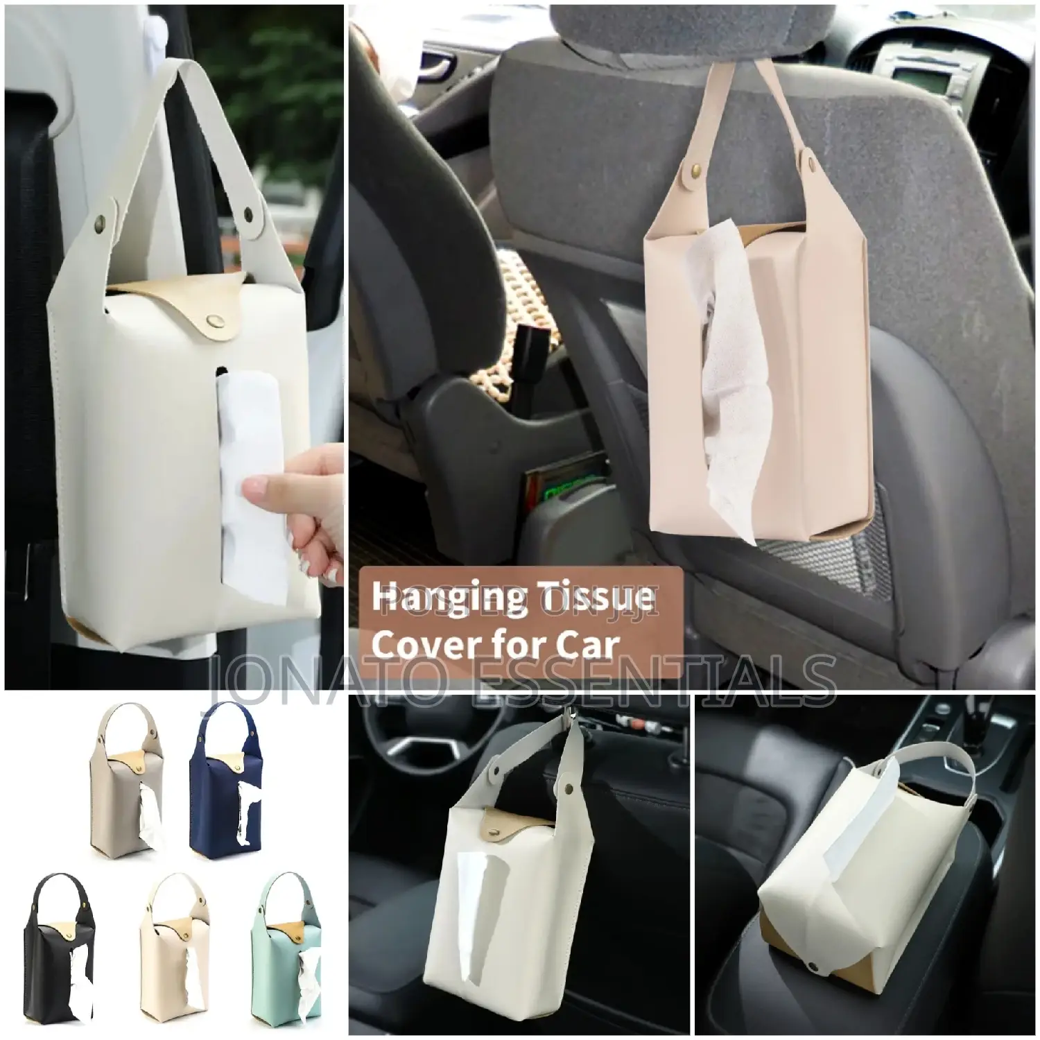 Car Headrest Hanging Tissue Holder
