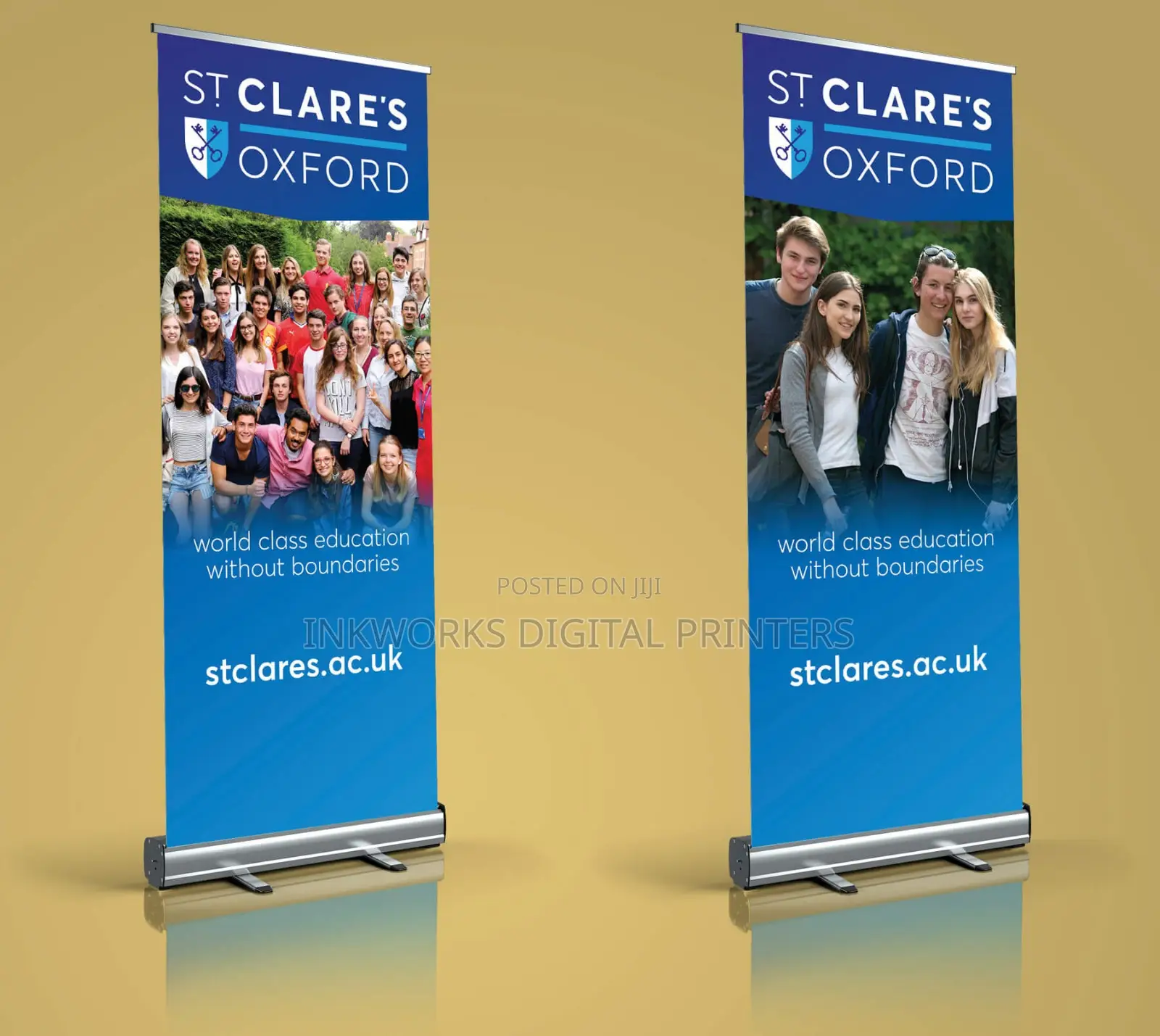 Sleek Narrow Base Roll Up Banner Printing