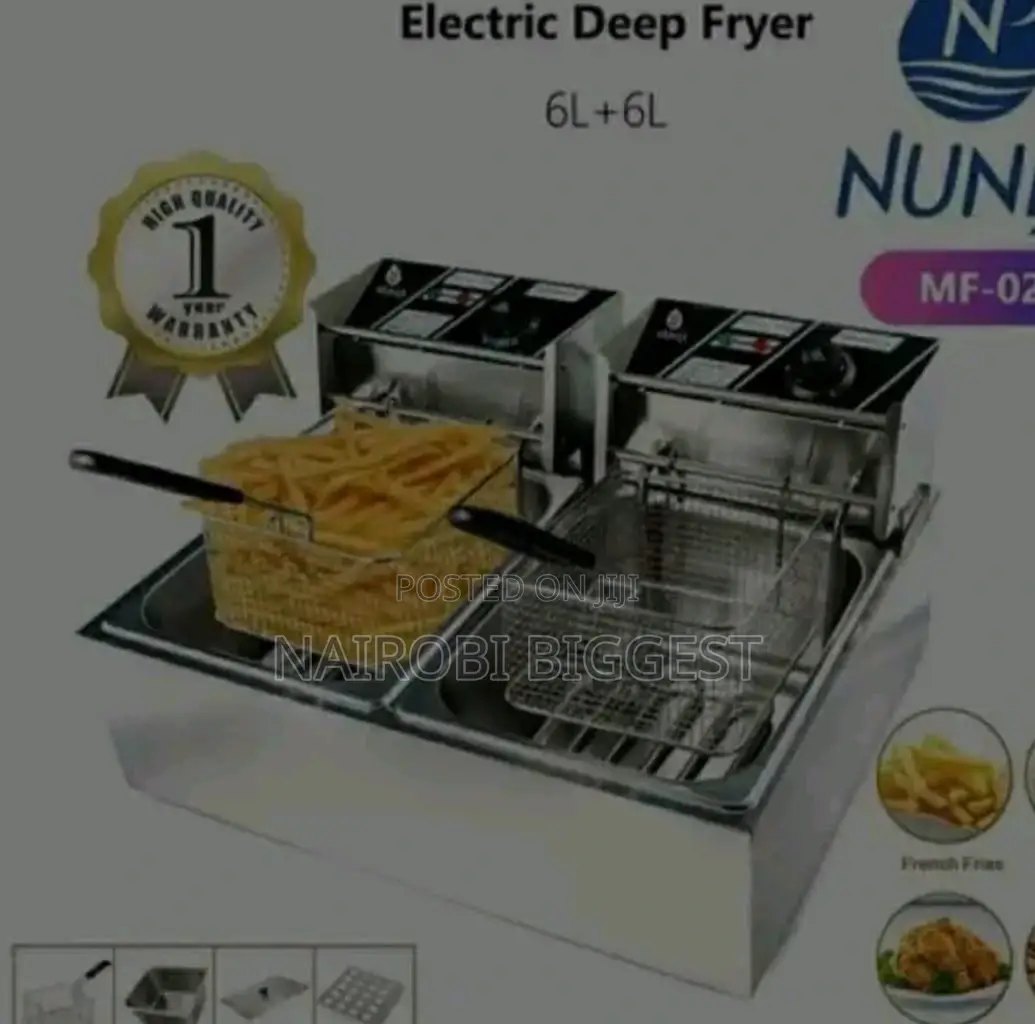 Affordable Nunix Double Deep Fryer 6l + 6l