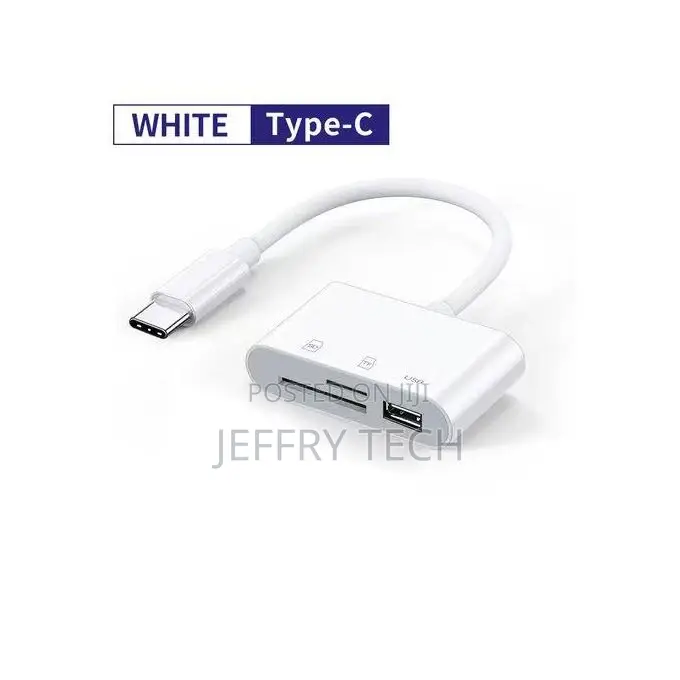 USB Type C Card Reader 3 in 1 Multi OTG Adapter SD TF Memory