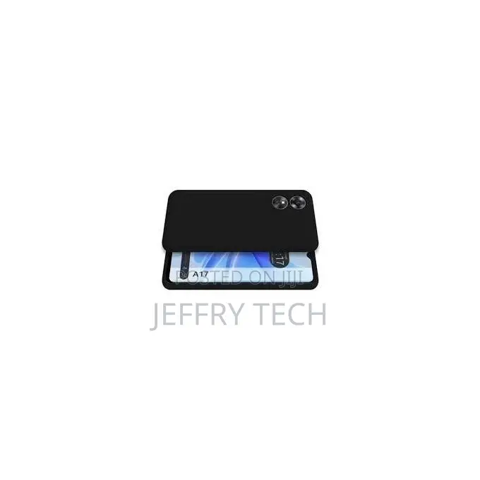 Silicone Case Compatible With OPPO A17K - Black