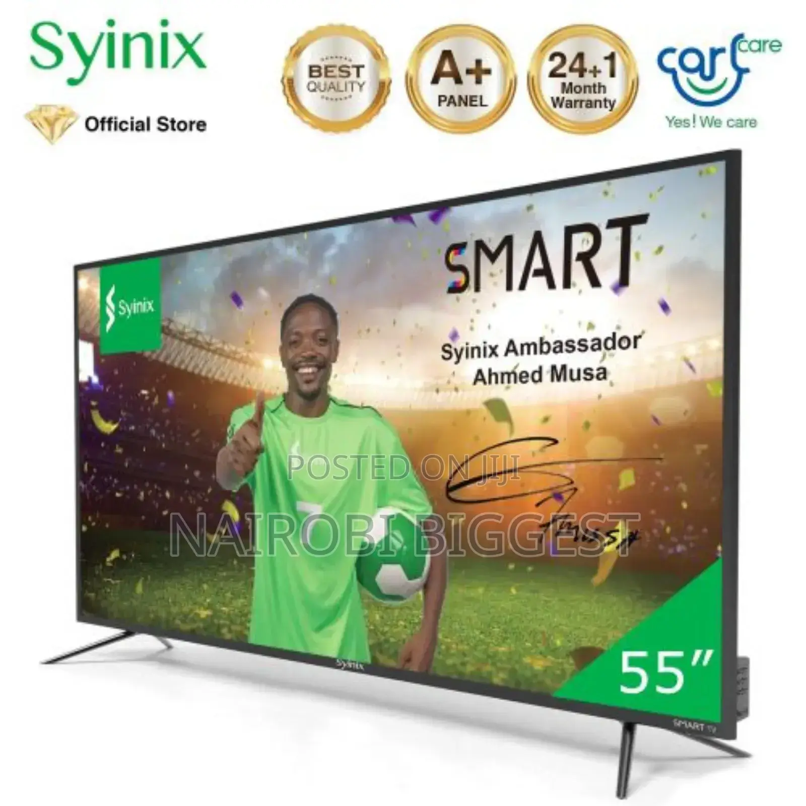Syinix 55" Frameless 4k With Bluetooth Television