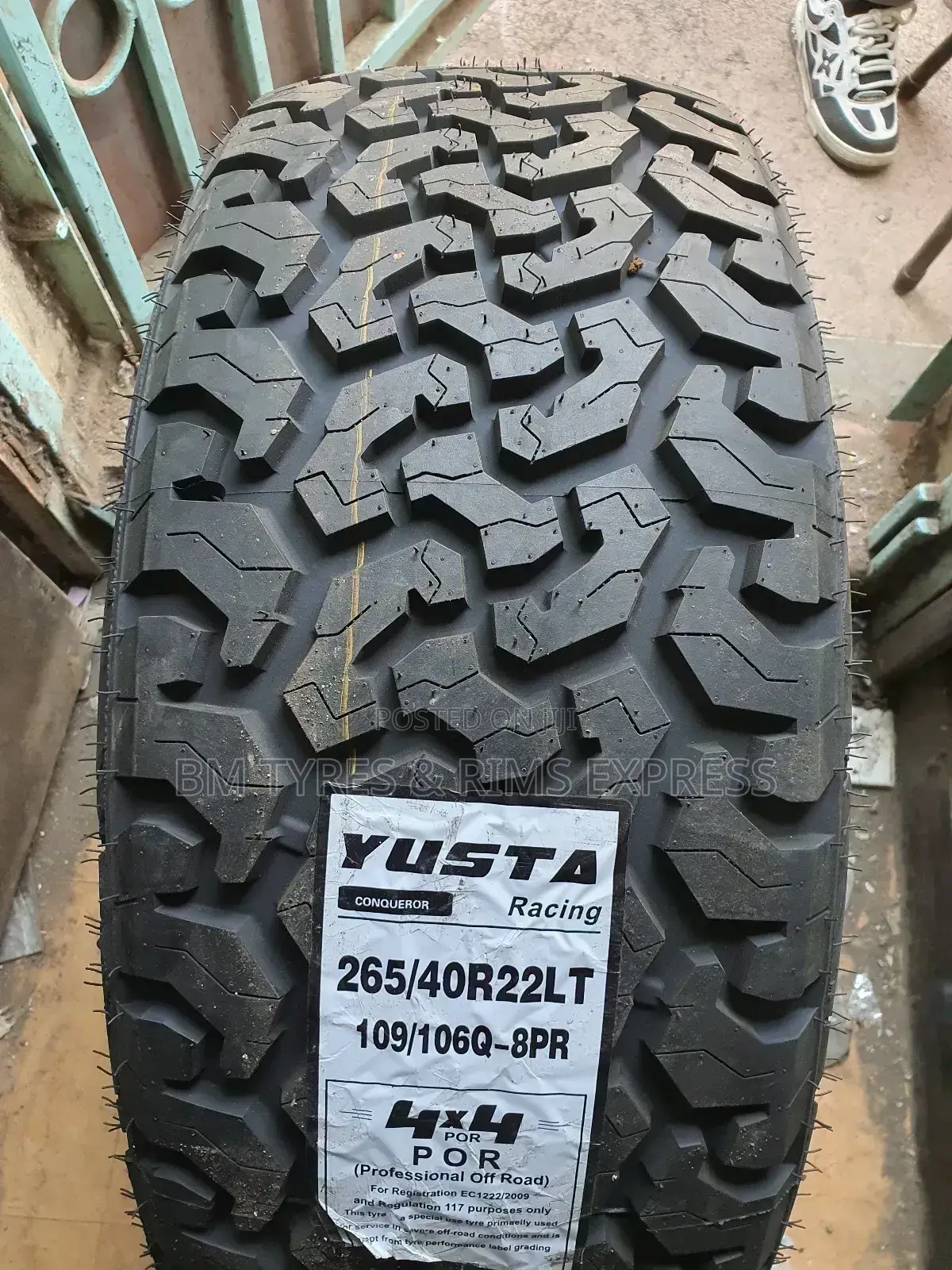 265 /40 R22 Yusta Tyres.