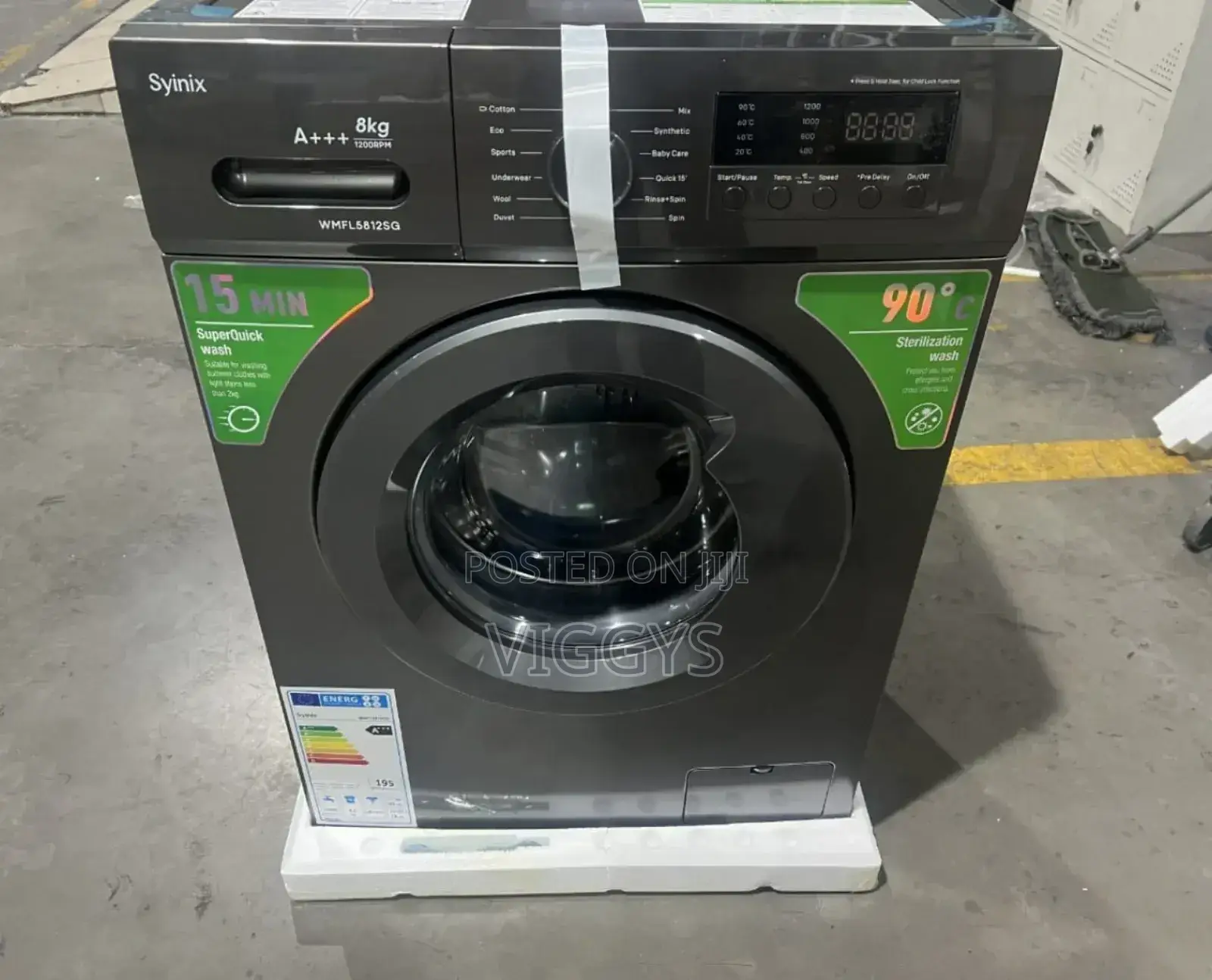 Brand New Syinix 8kgs Front Load Washing Machine SYW8KG