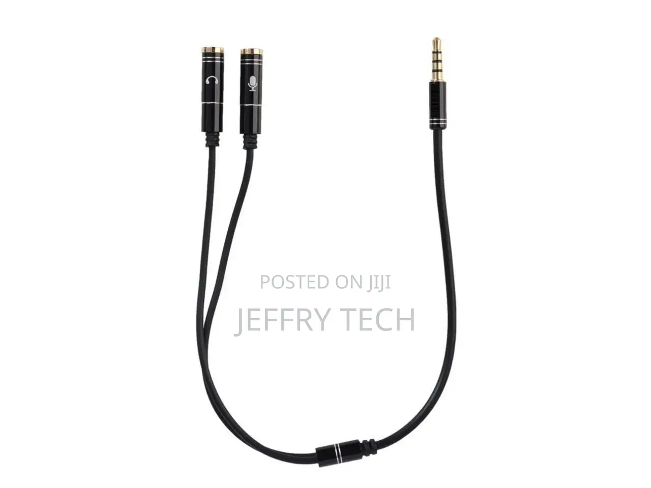 3.5mm Jack Headphone Mic Audio Splitter Gold Plated Aux Exte