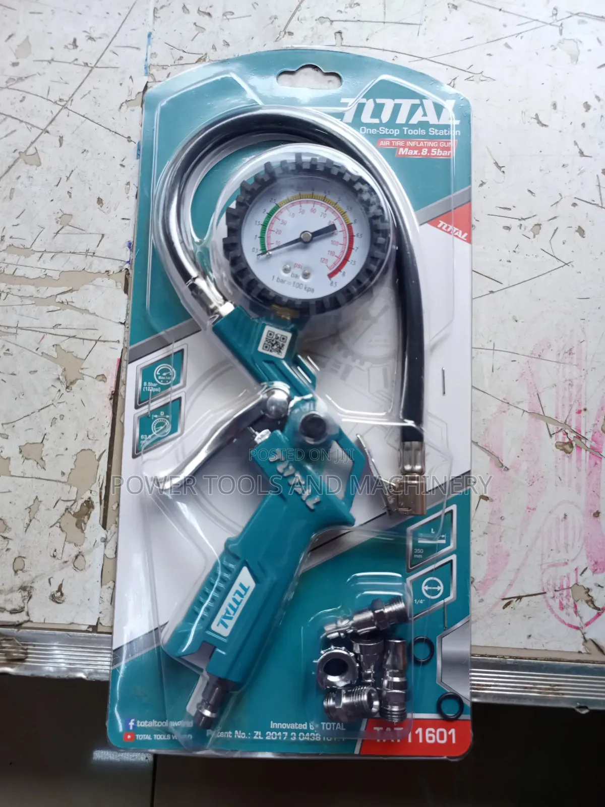 Total Air Tire Inflating Gun/Pressure Gauge