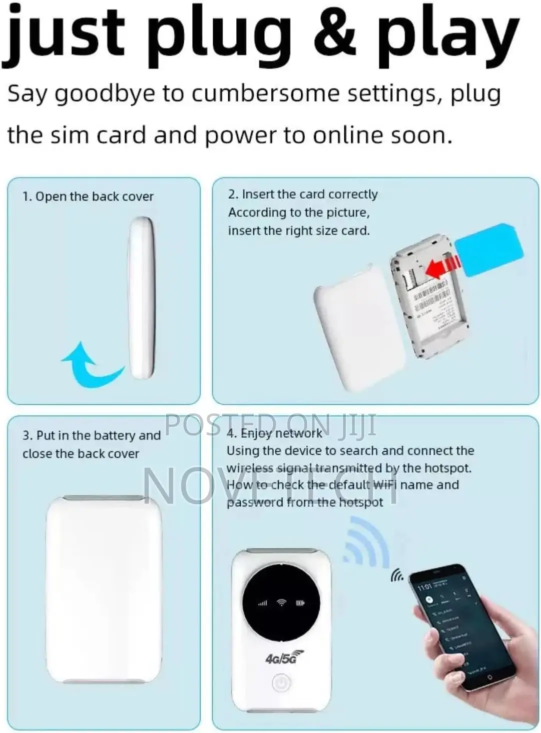 5G Mifi Router Compatible All Simcard