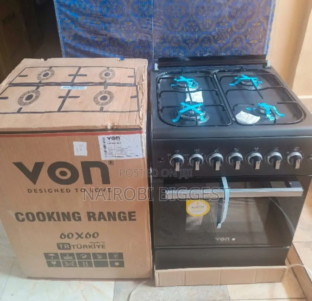 60*60 Von Full Gas Standing + Electric Oven Cooker