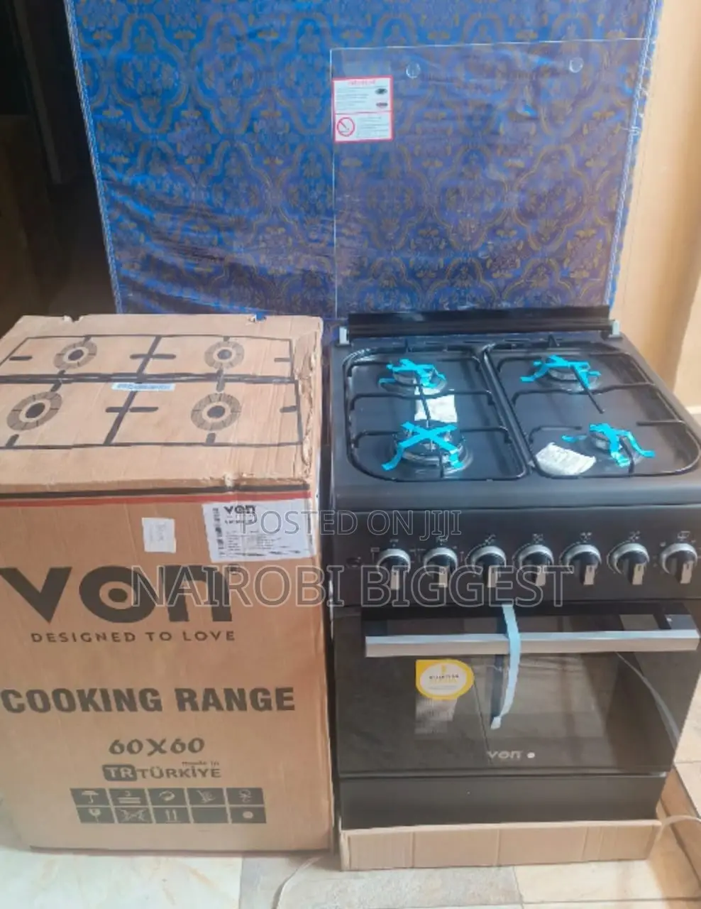 60*60 Von Full Gas Standing + Electric Oven Cooker