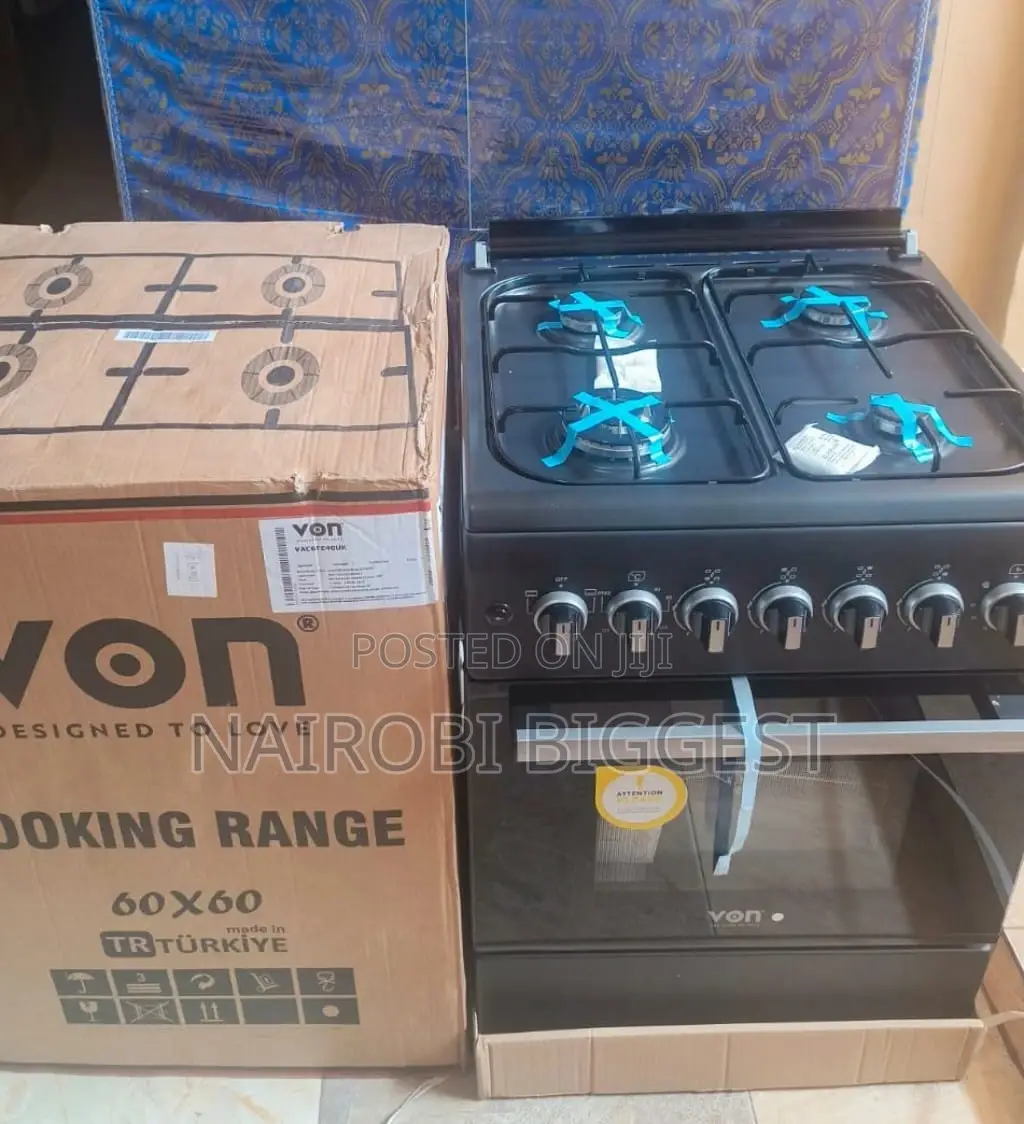 60*60 Von Full Gas Standing + Electric Oven Cooker