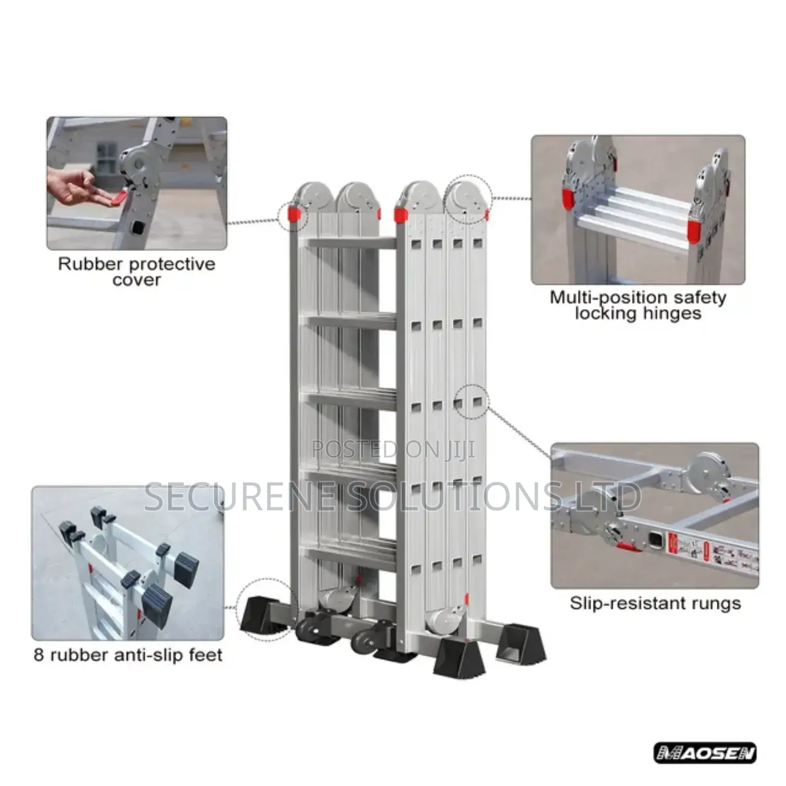 4by5/20ft/5.7meters Aluminium Multipurpose Ladders