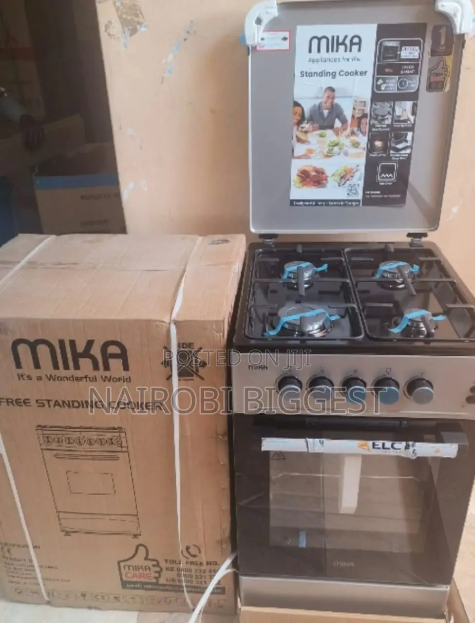 Mika All Gas Free Standing Gas Cooker- 50*60, Gas Oven