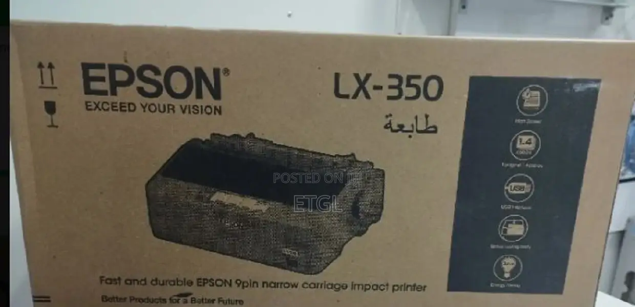 Epson Lx-350 Dot Matrix Printer, 9 Pins