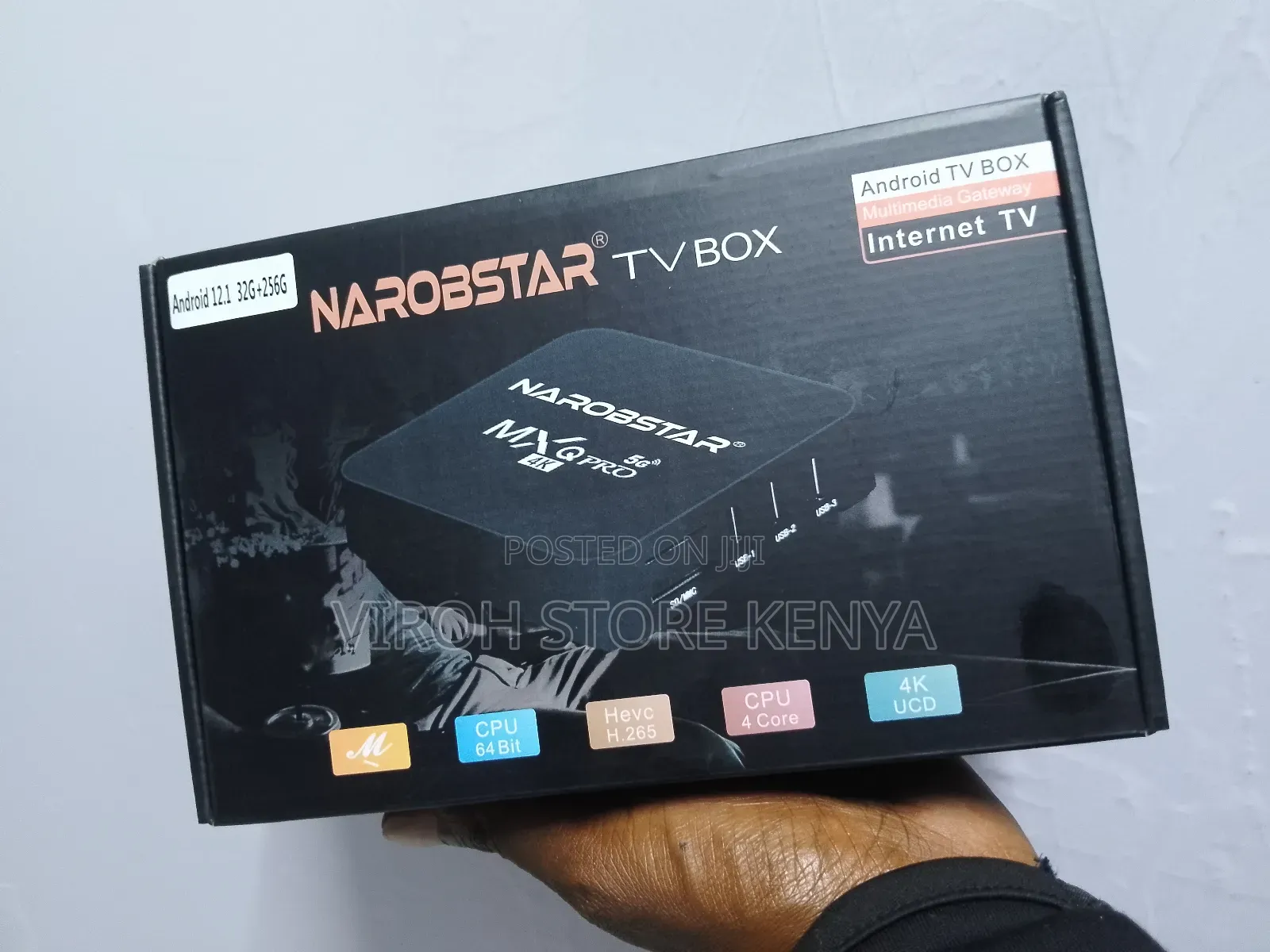 MXQ Pro Android Tv Box 32GB + 256GB Smart Box