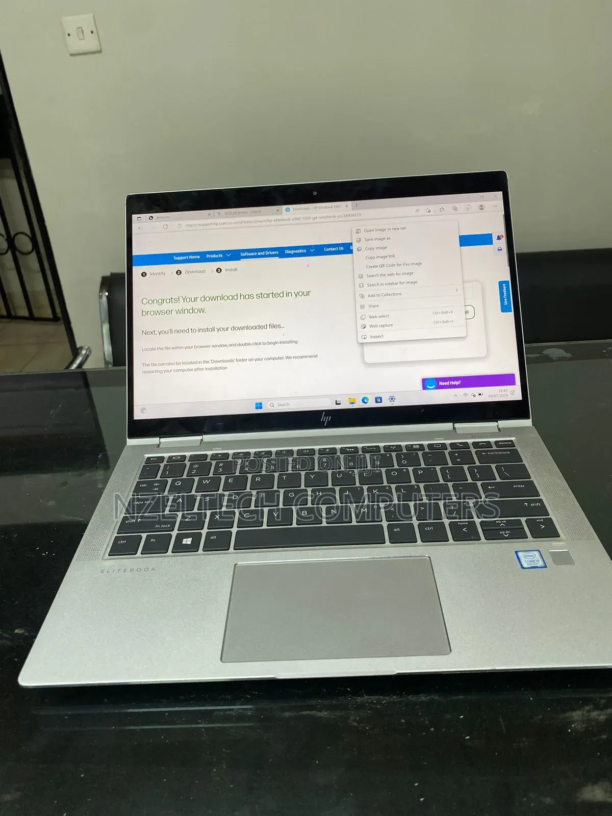 Laptop HP EliteBook x360 1030 G4 8GB Intel Core i5 SSD 256GB