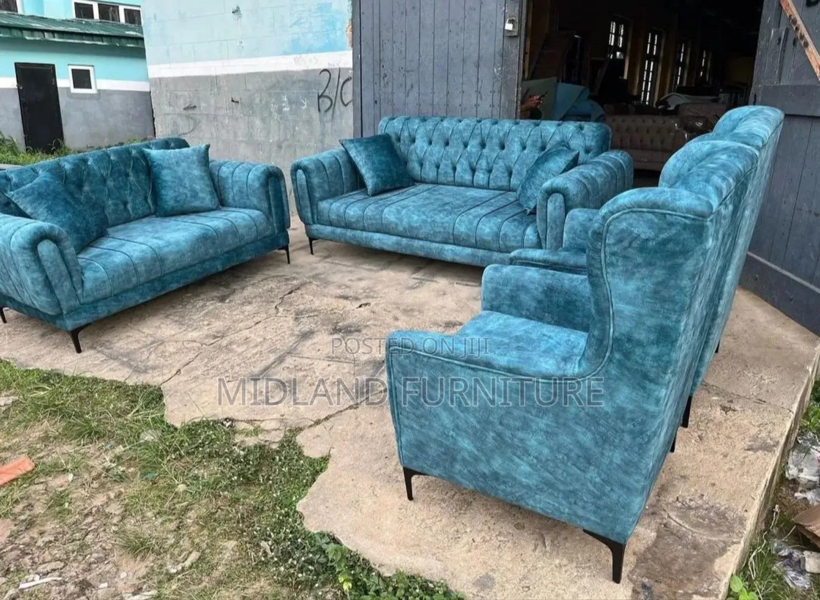 Sofa Set / Sofa With Highback Chairs