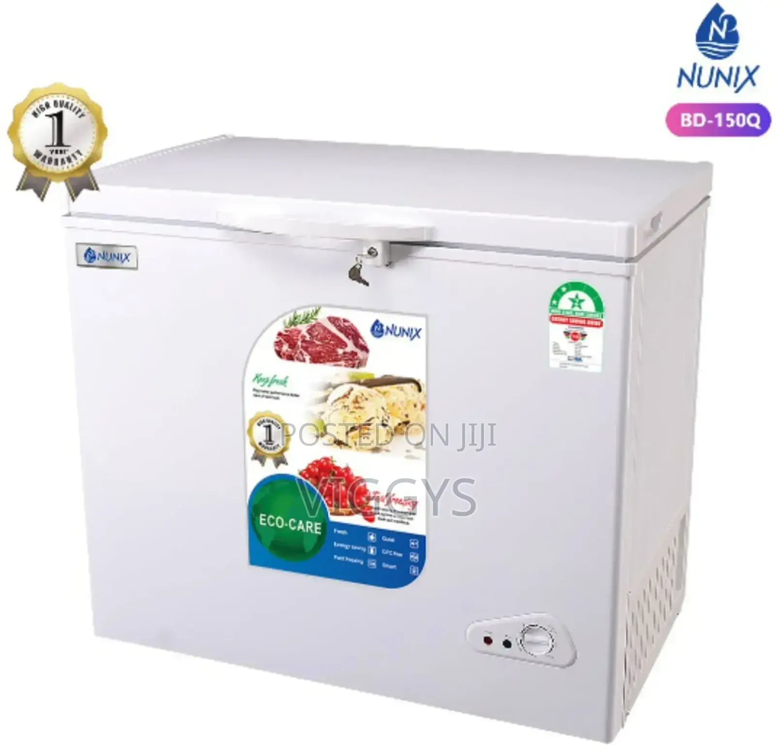 Brand New Nunix 150litres Chest Freezer BD/150QNUNIXL