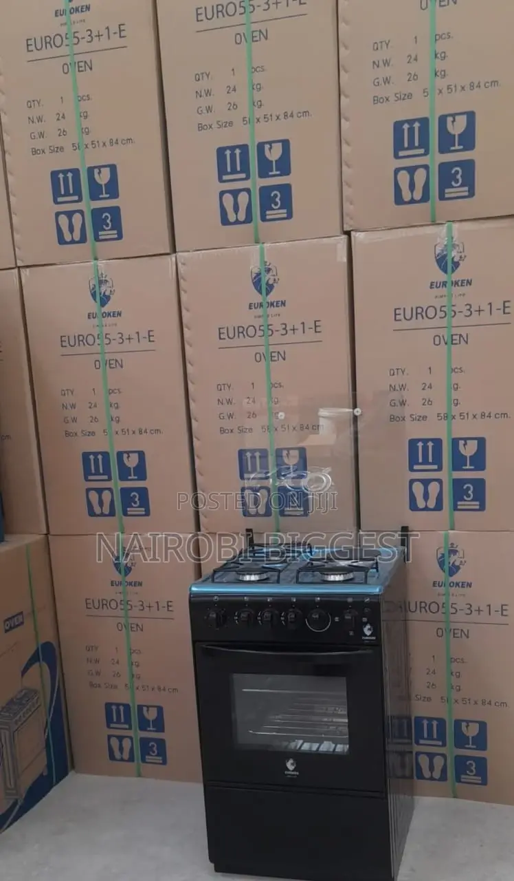 50×55 Euroken 3+1 Standing Cooker With Electric Oven