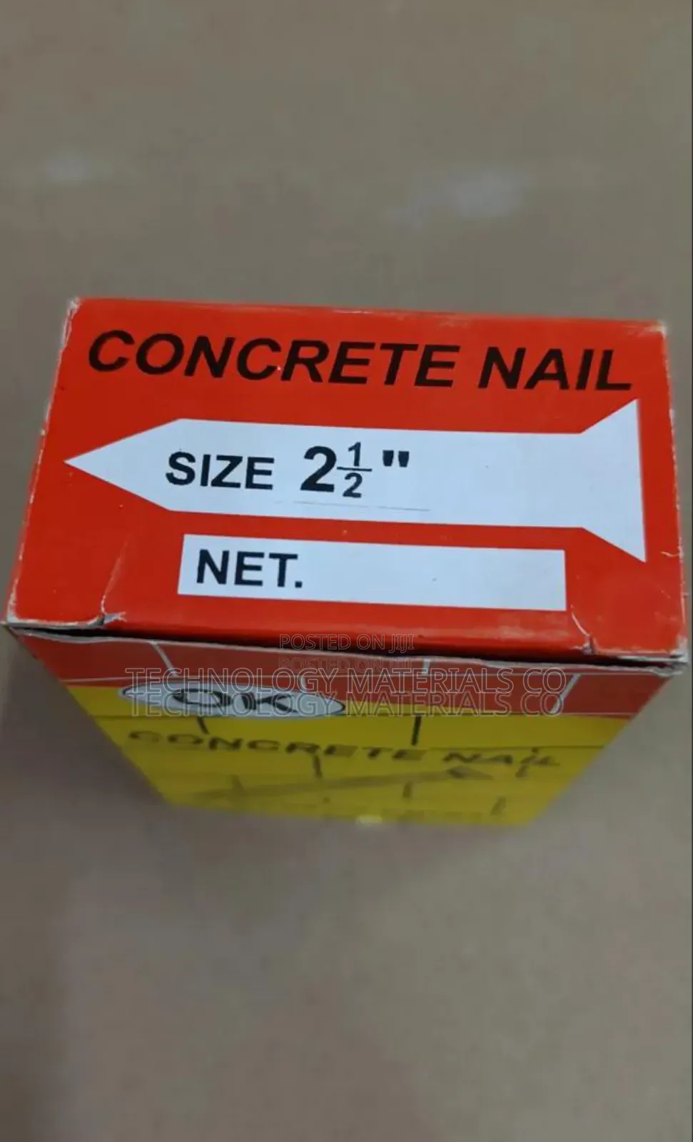 Concrete Steel Nails (2.5 Inches)