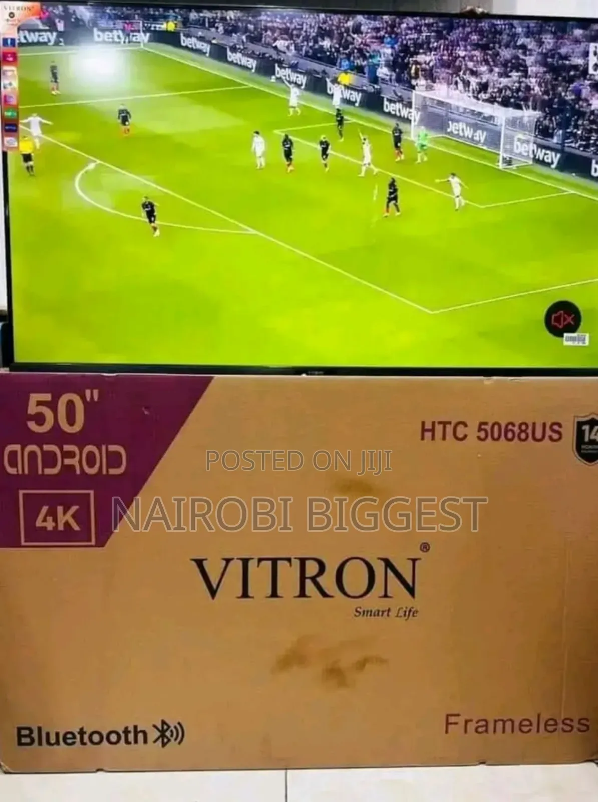 Vitron 50" Smart 4k Frameless Android Tv