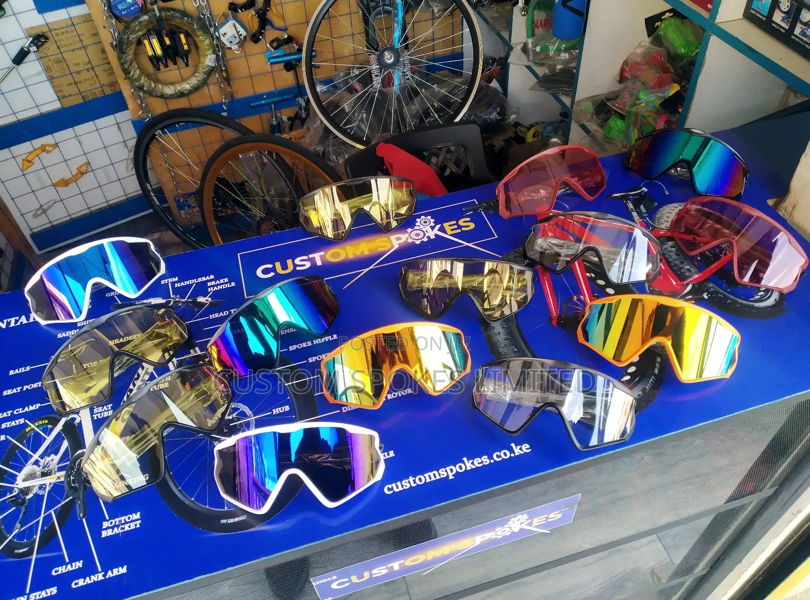 Cycling Glasses (Rubber Nose Rest)