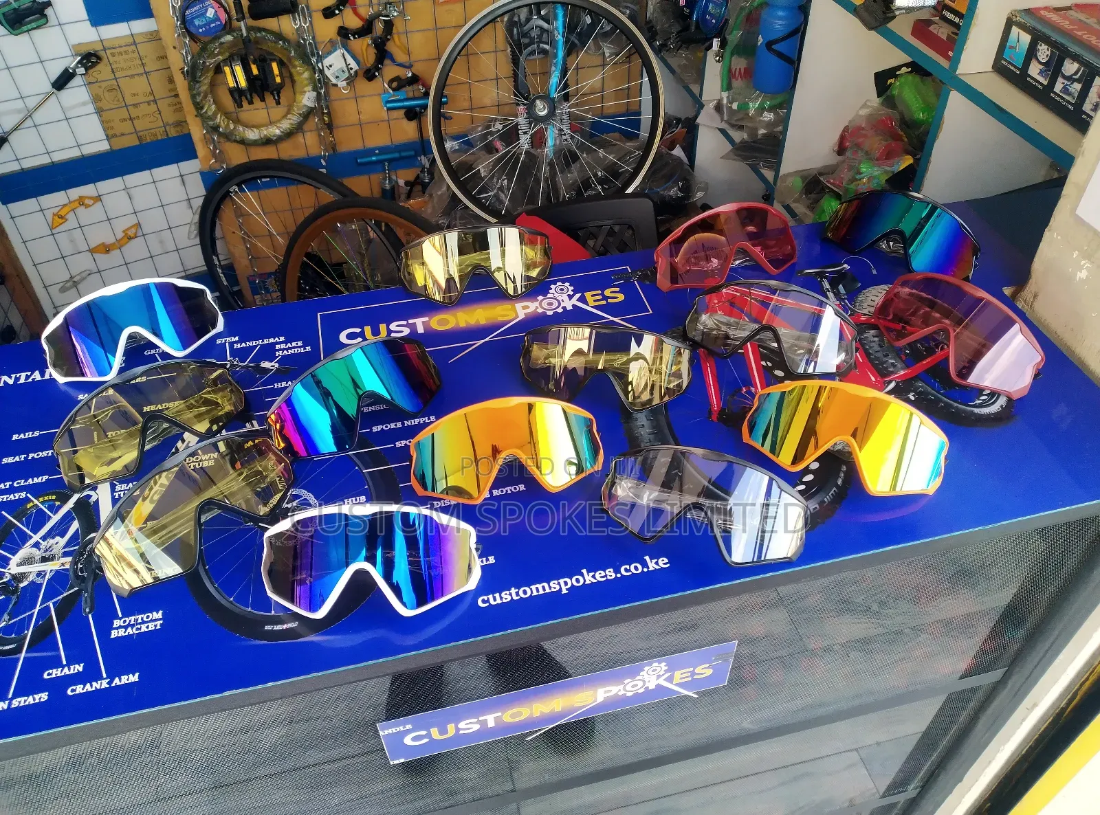 Cycling Glasses (Rubber Nose Rest)