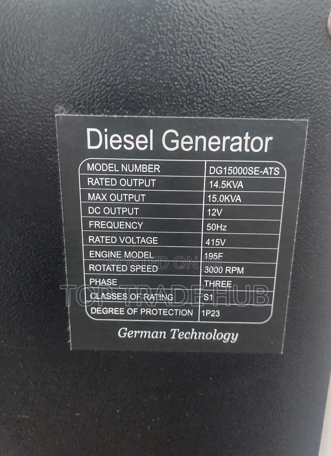 Maybach Silent Diesel 3 Phase 15kva Generator