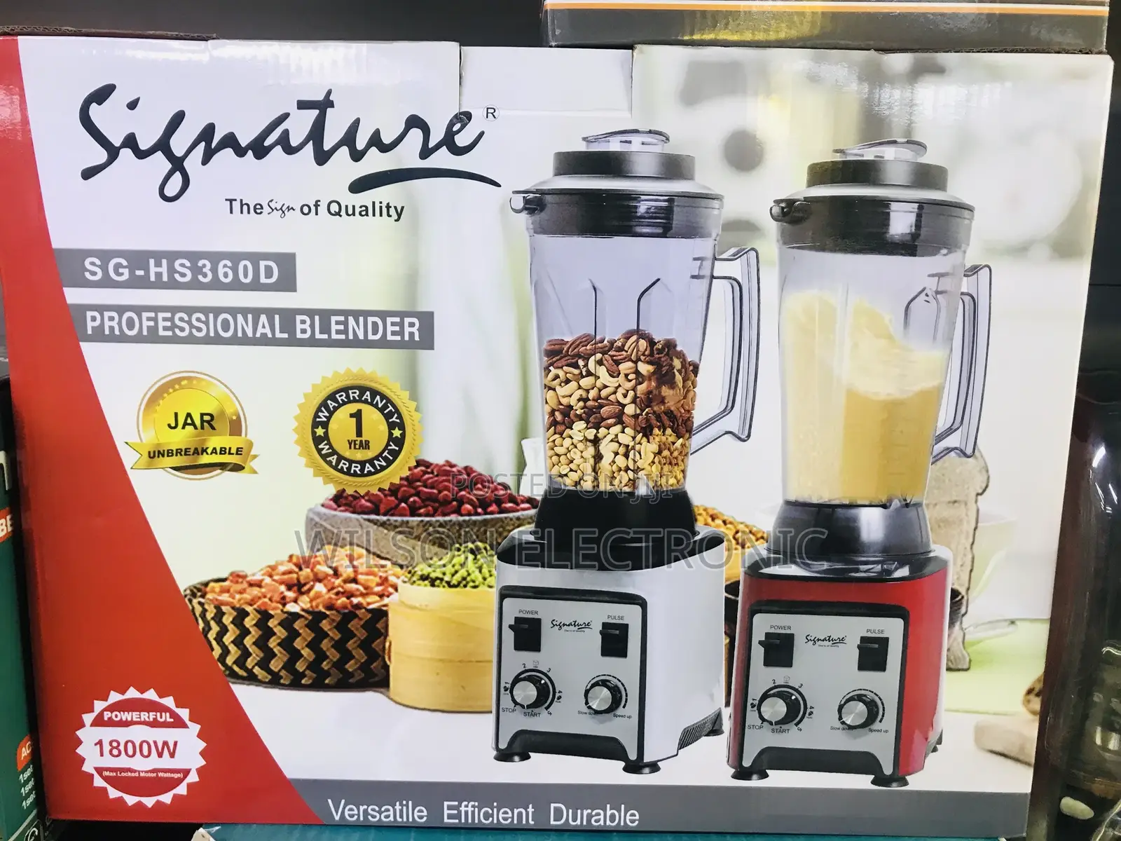 Signature Blender. 1800w/4 LTRS
