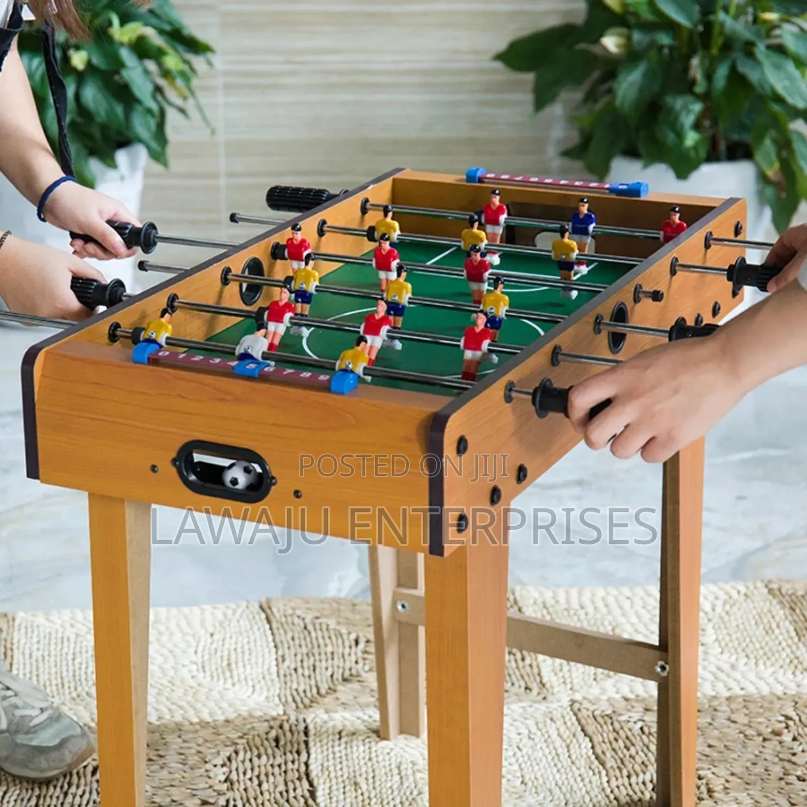 Wooden Foosball 6 Grip Soccer Football Game