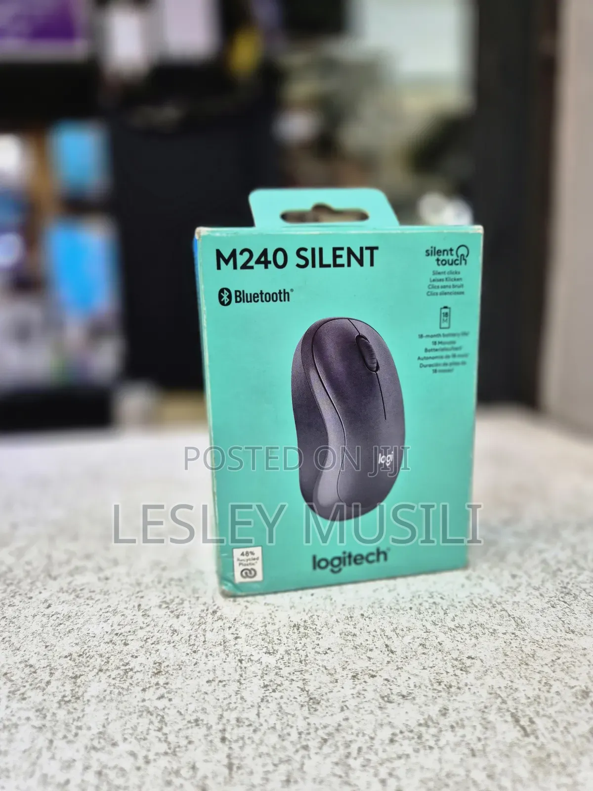 Logitech M240 Silent Bluetooth Mouse, Wireless,