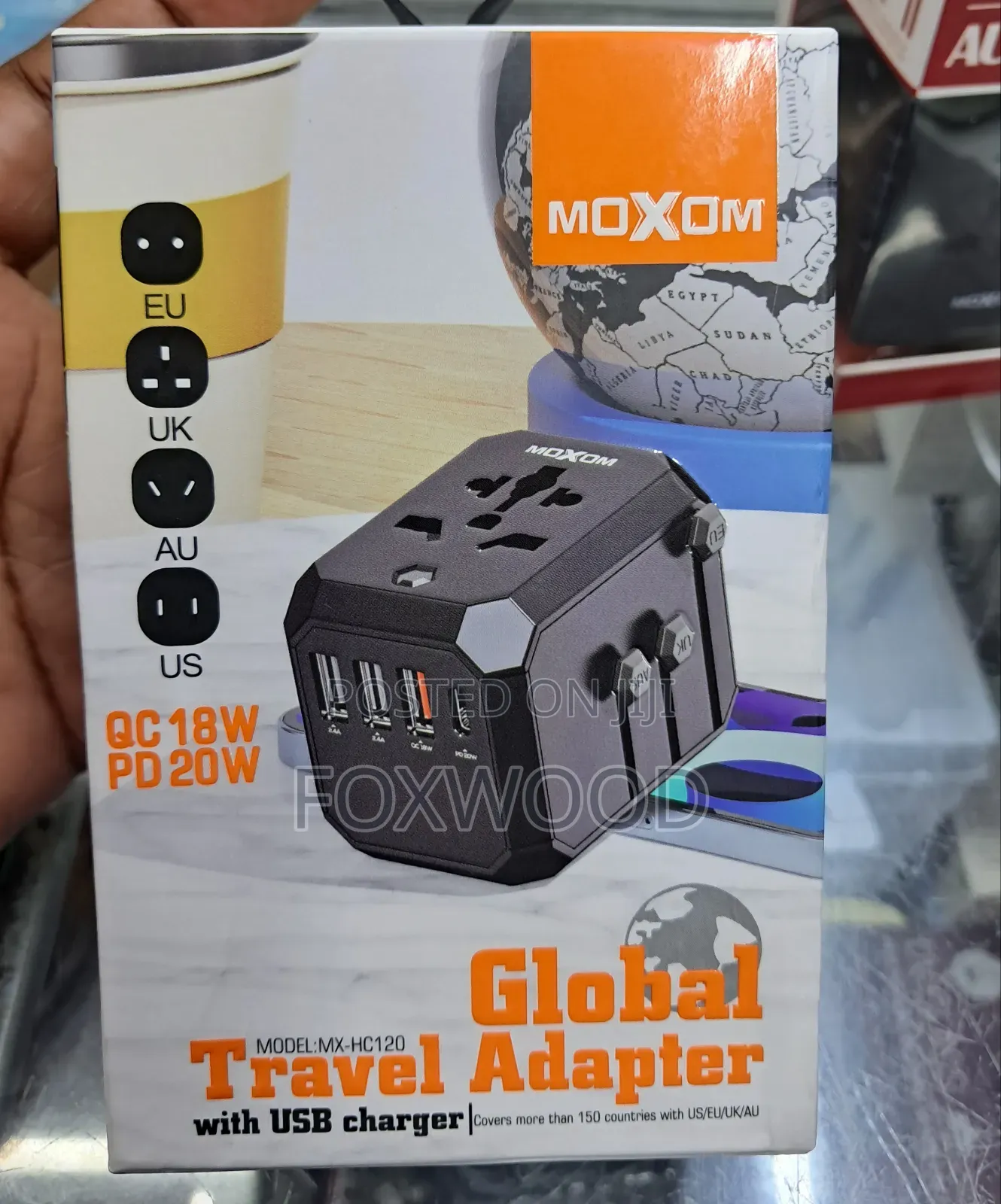 Moxom International Adapter With PD Type C 20W Port