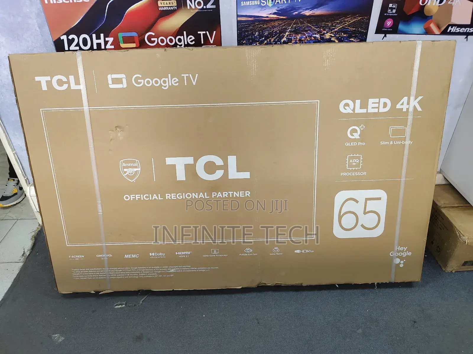 TCL 65′′ 65c655 Qled Pro 120hz Google Tv