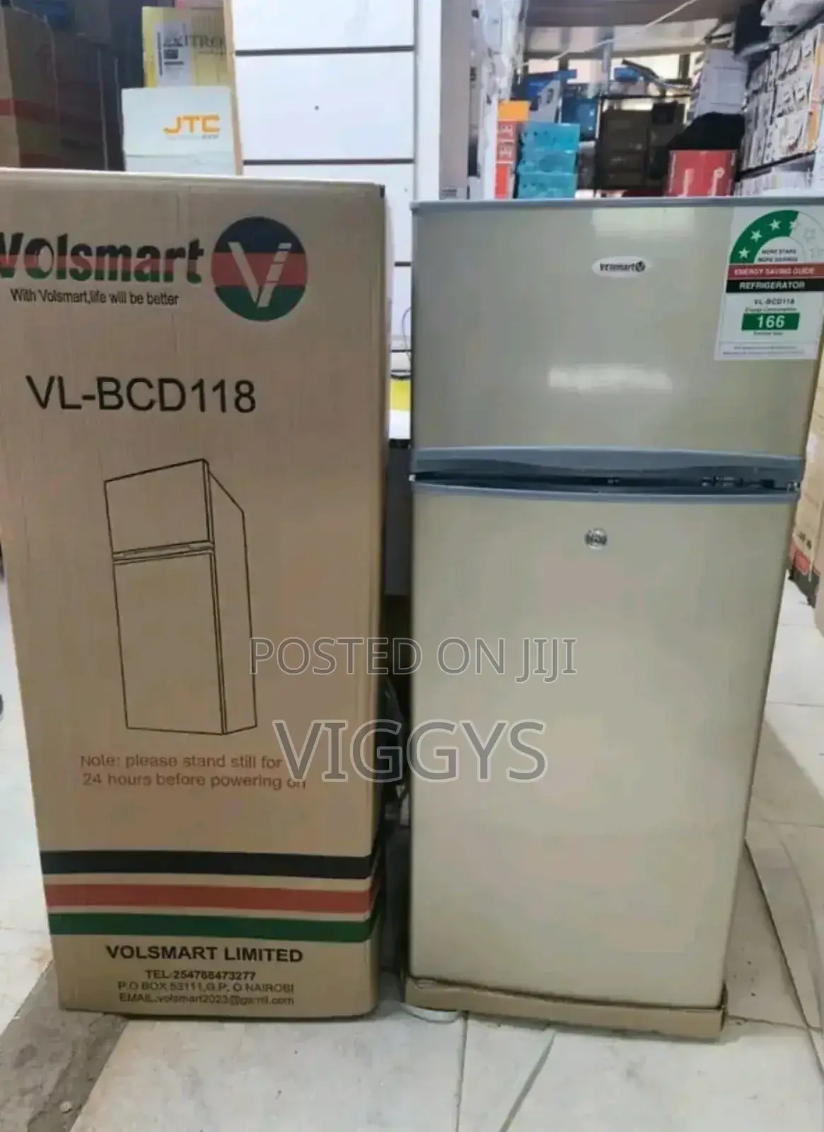 Classic Volsmart 118 Litres Fridge/Volsmart 118l/Vl-BCL
